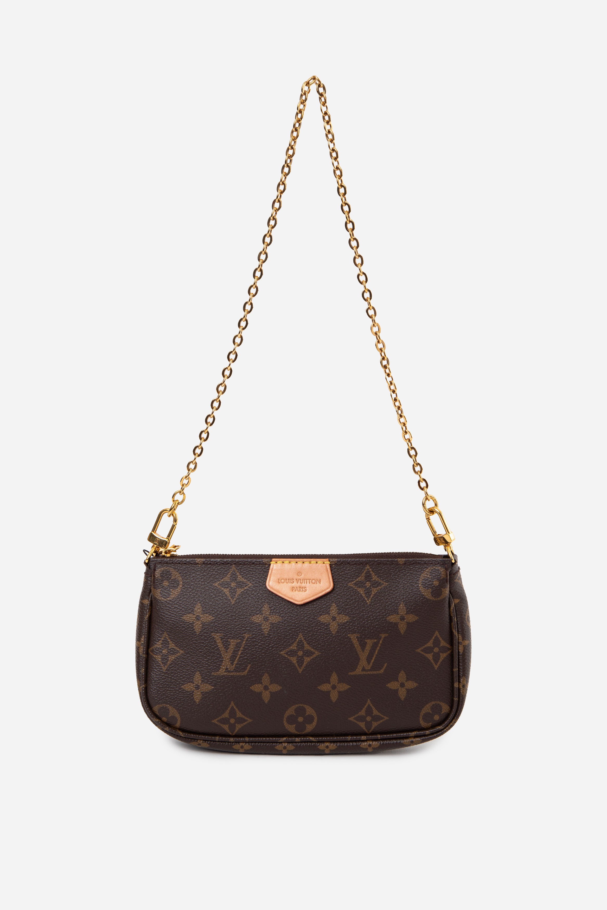 Louis Vuitton 2020 Brown Monogram Canvas Multi Pochette Accessories Removable Mini Pochette