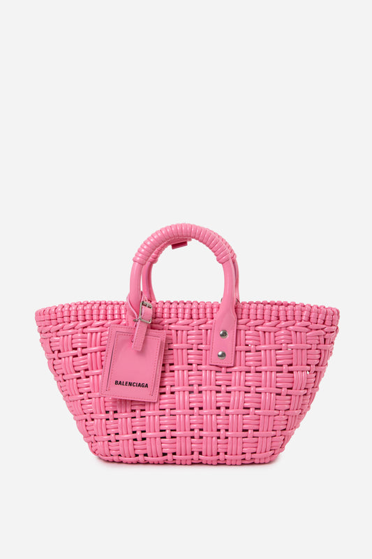 Balenciaga Pink Bistro Basket Handbag