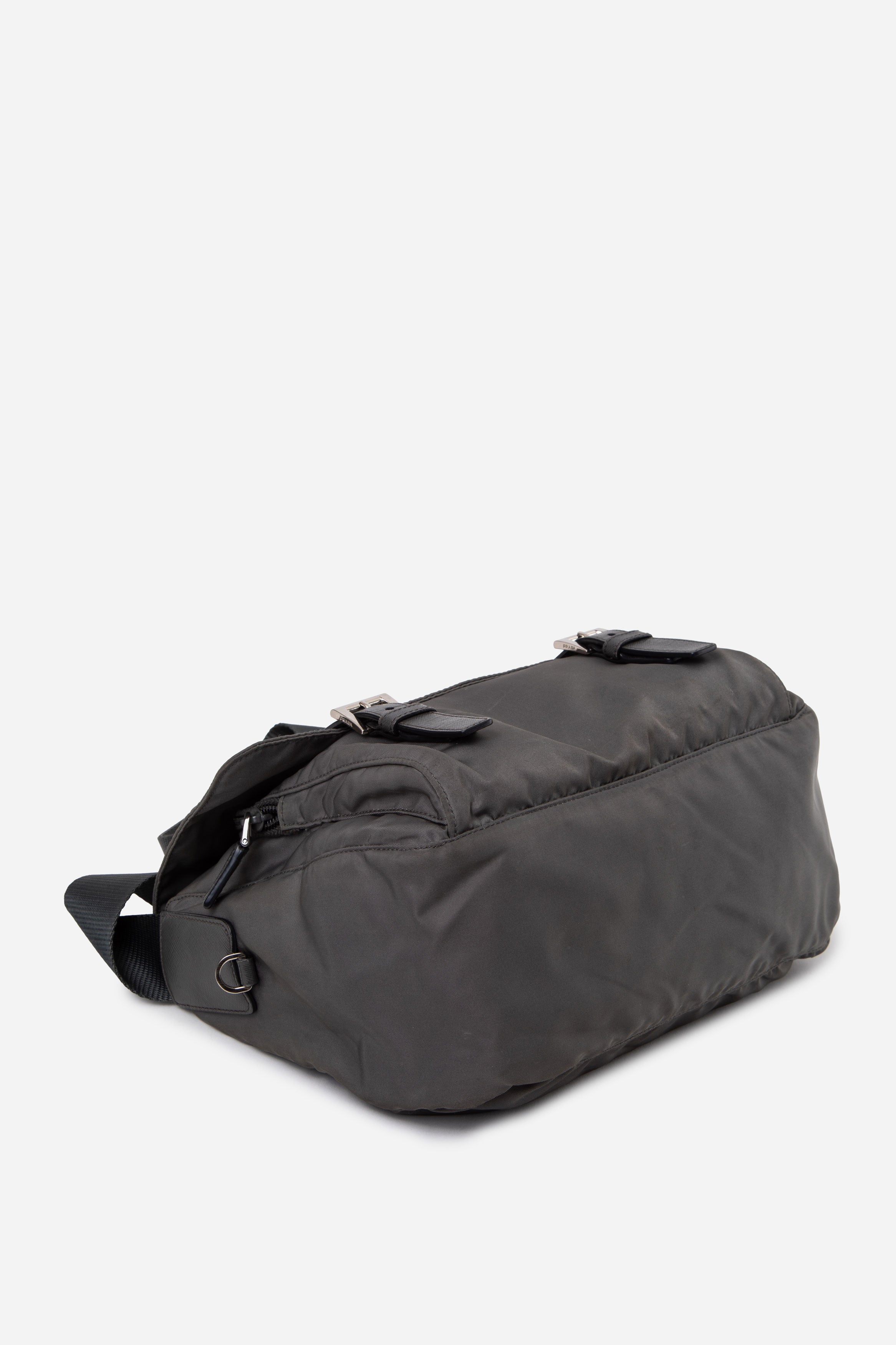 Prada Green Nylon Messenger Bag