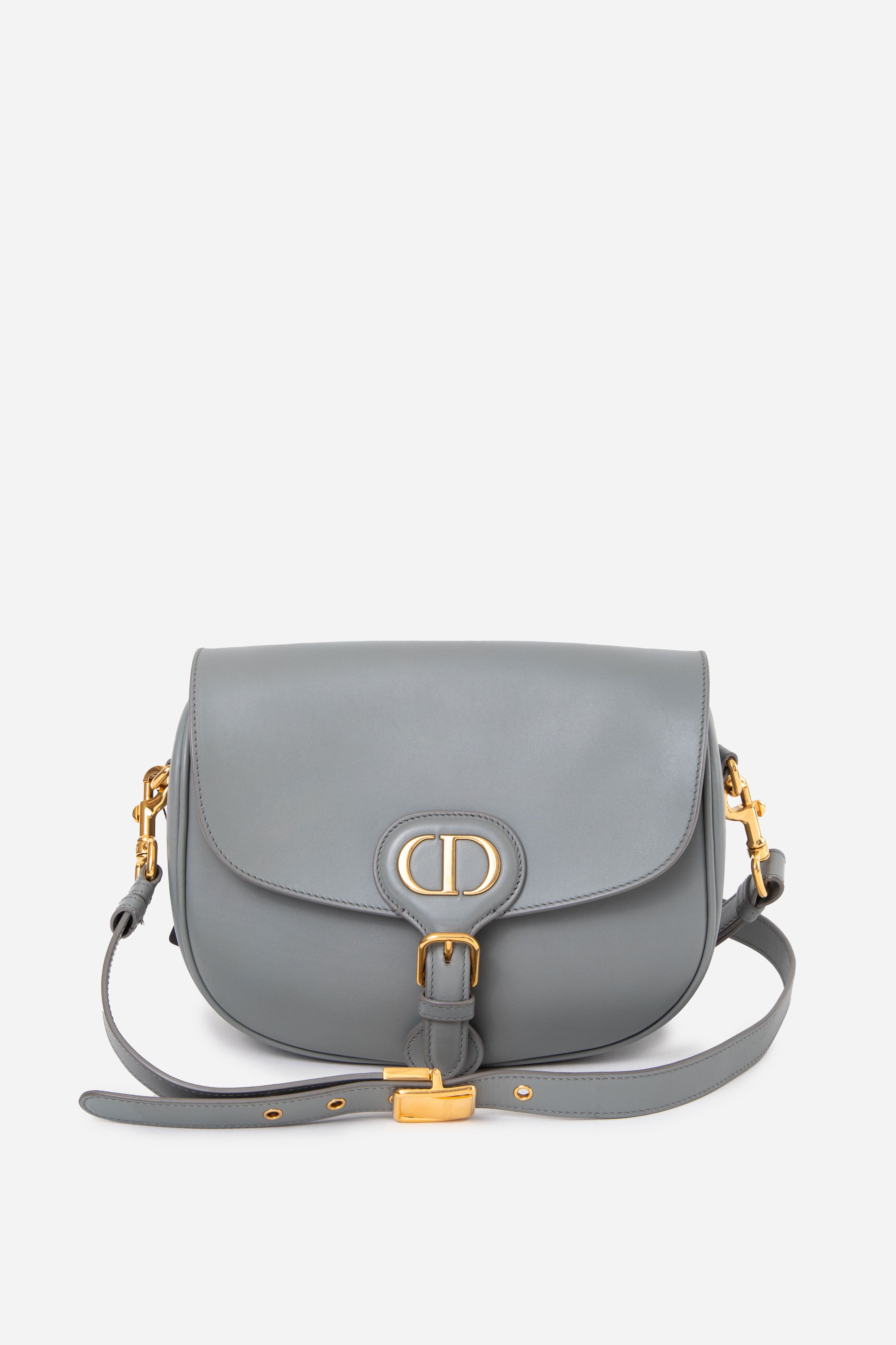 Christian Dior 2020 Grey Box Calfskin Medium Bobby Bag