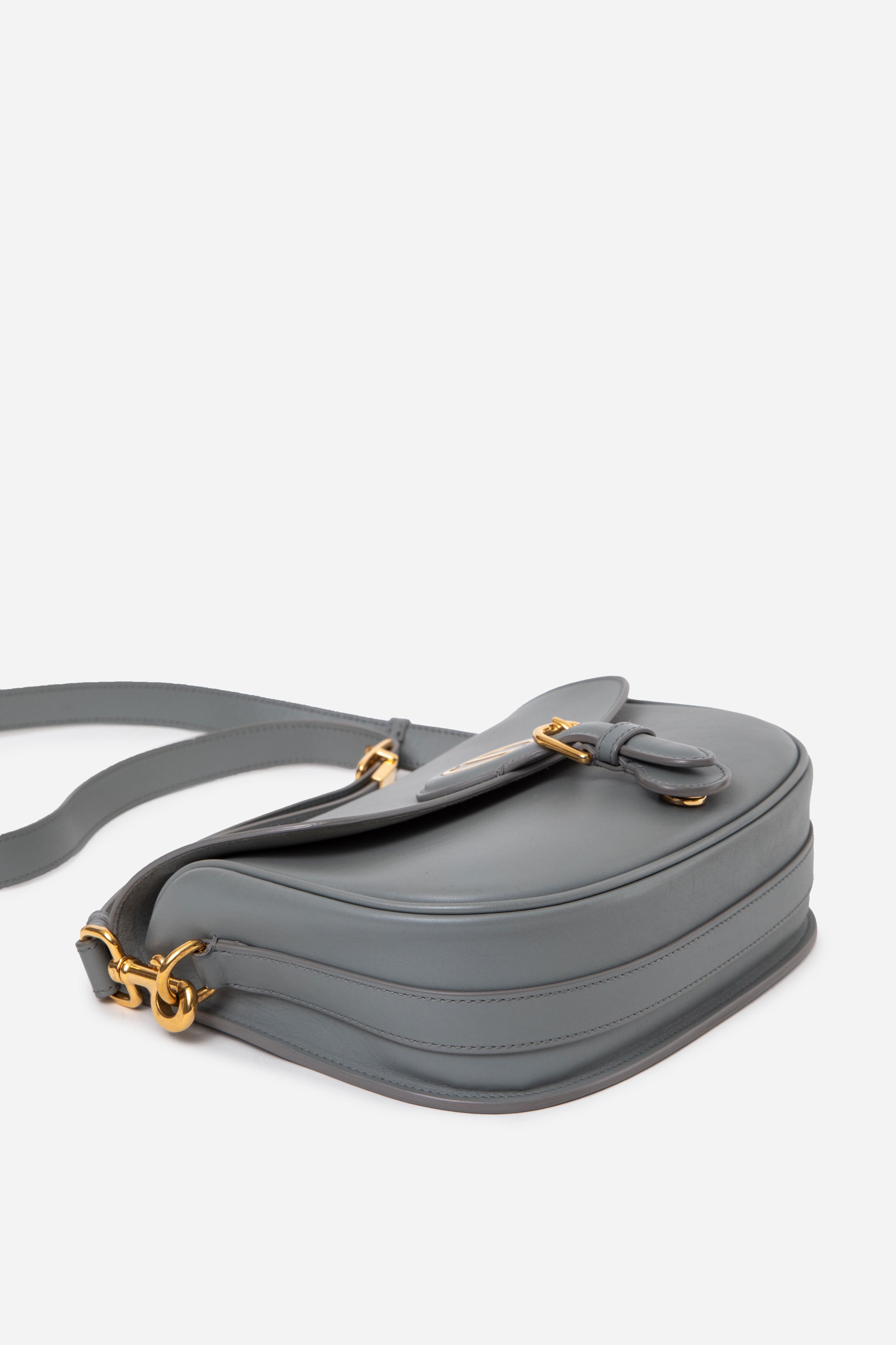 Christian Dior 2020 Grey Box Calfskin Medium Bobby Bag