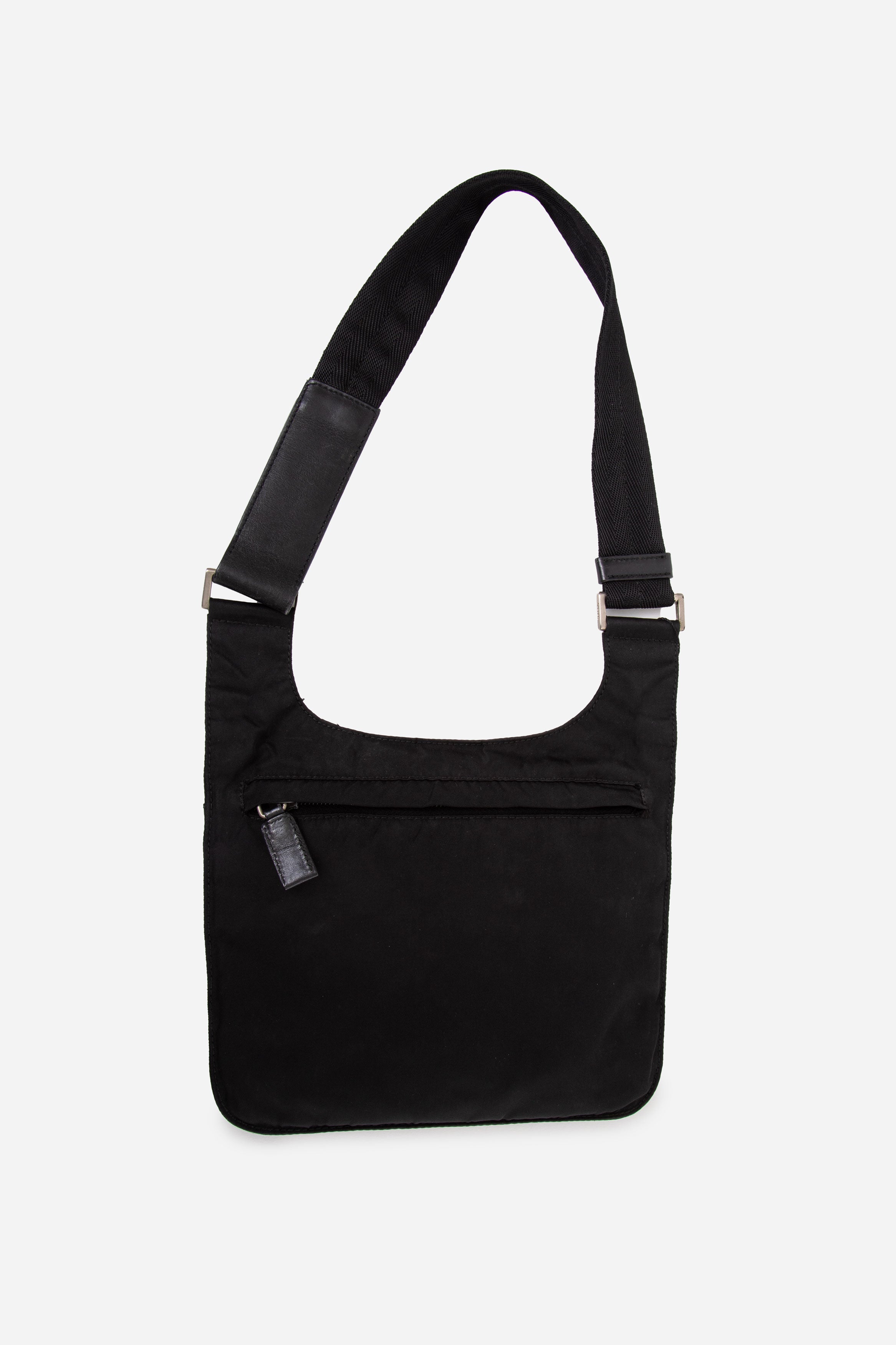 Prada Black Tessuto Nylon Shoulder Bag