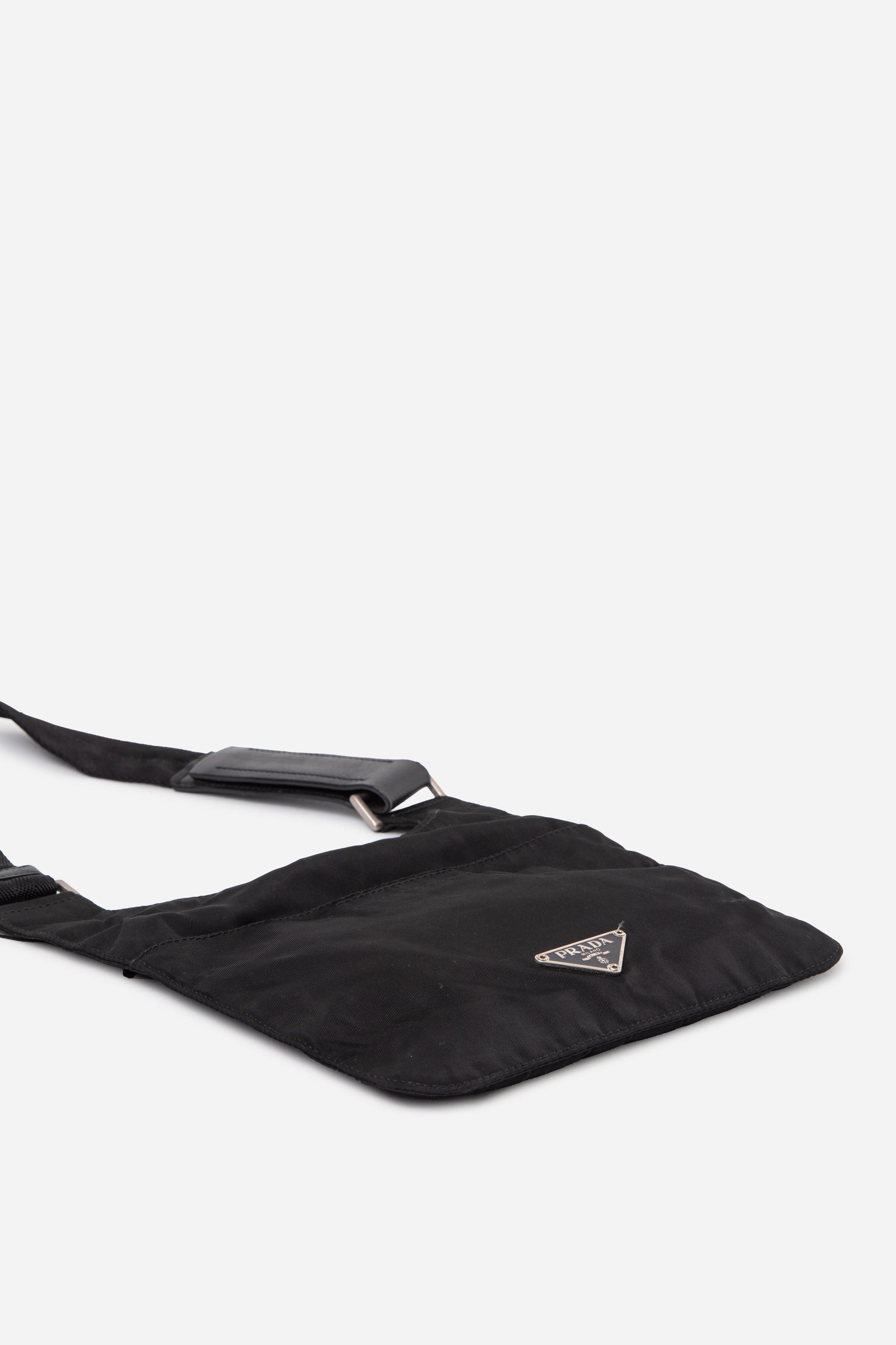 Prada Black Tessuto Nylon Shoulder Bag