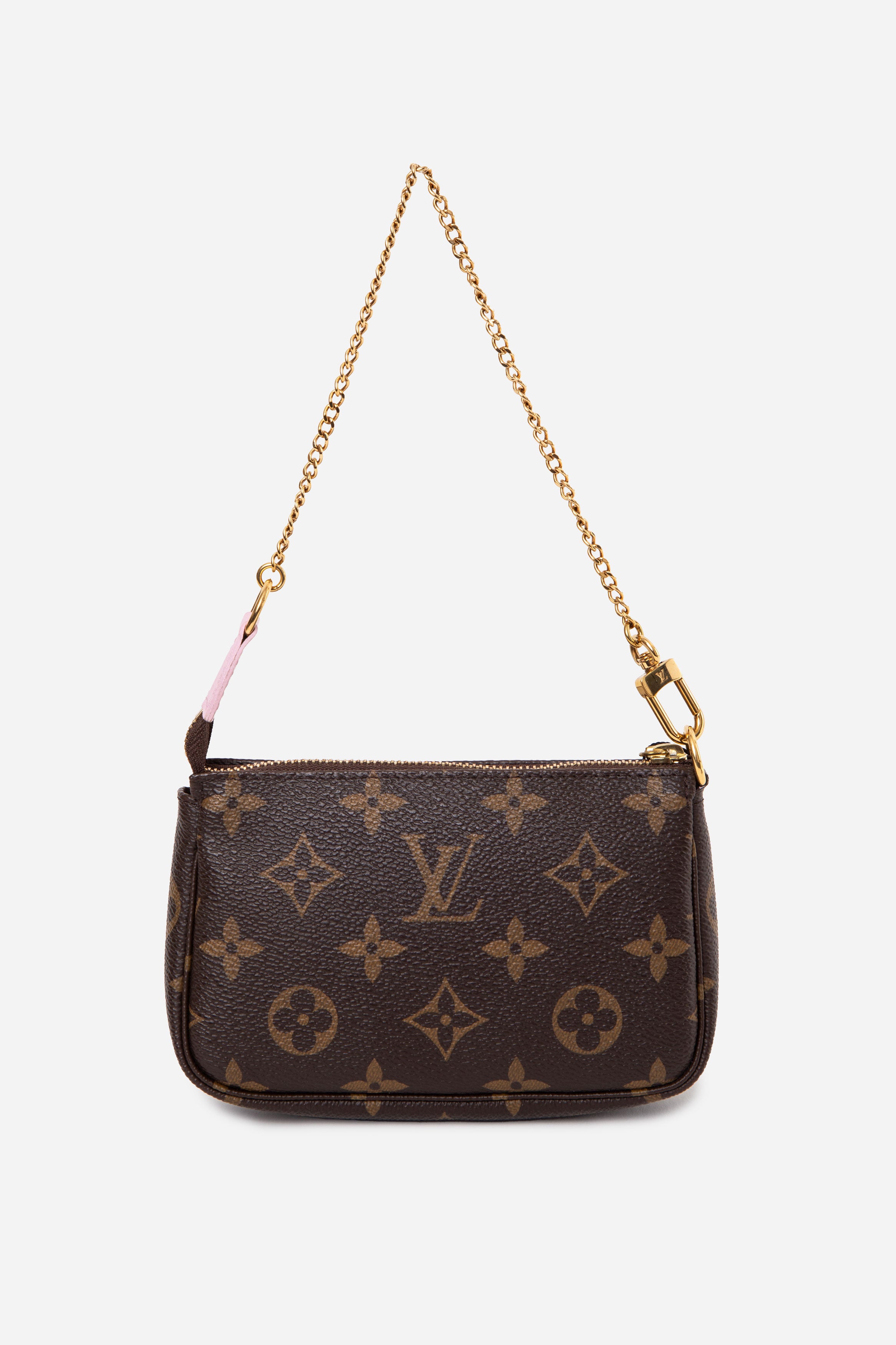 Louis Vuitton Monogram 2021 Christmas Animation Japanese Garden Mini Pochette Accessories Wisteria Pink