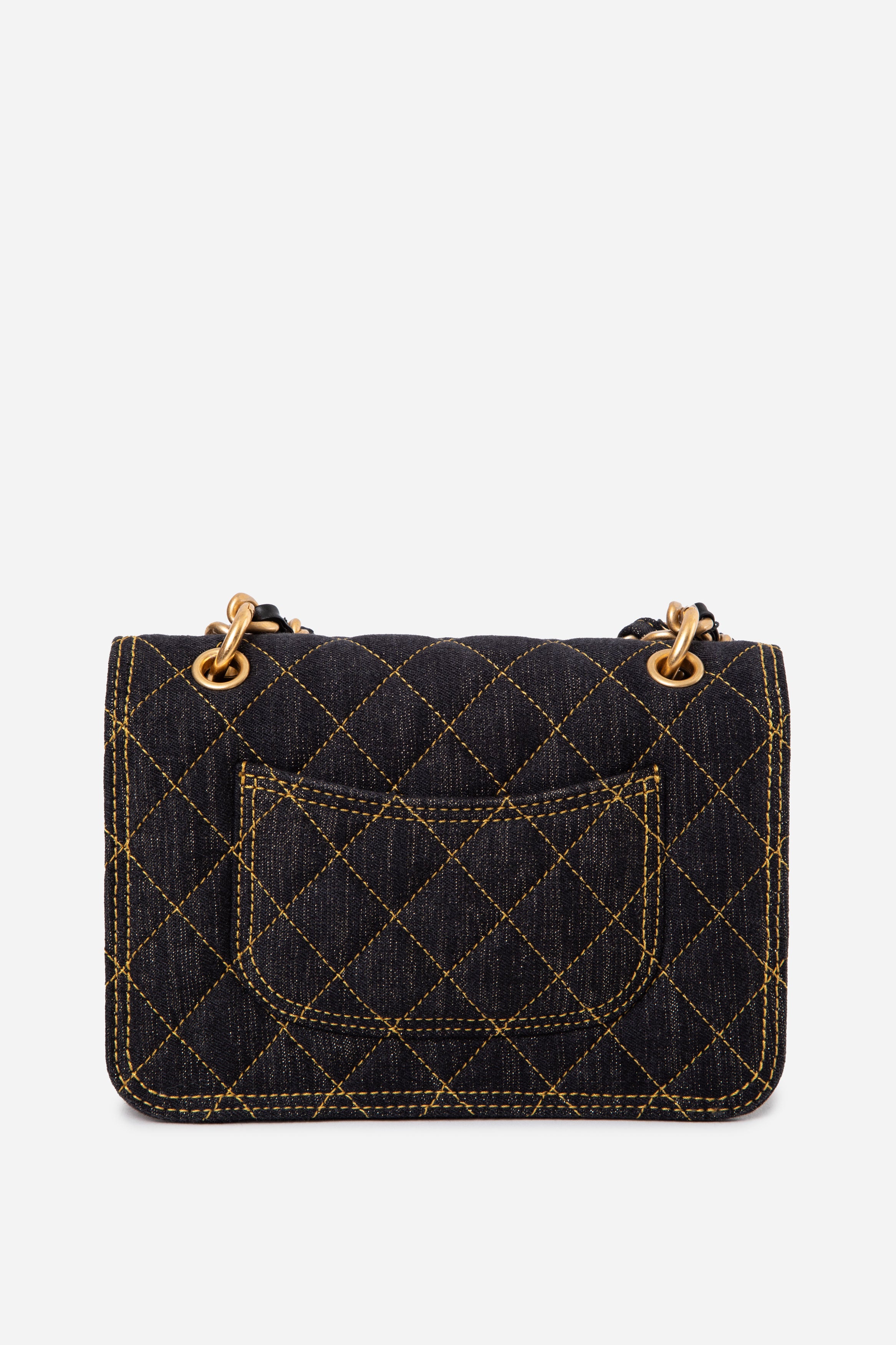 Pre-Owned Chanel 23S Denim Double You Flap Bag