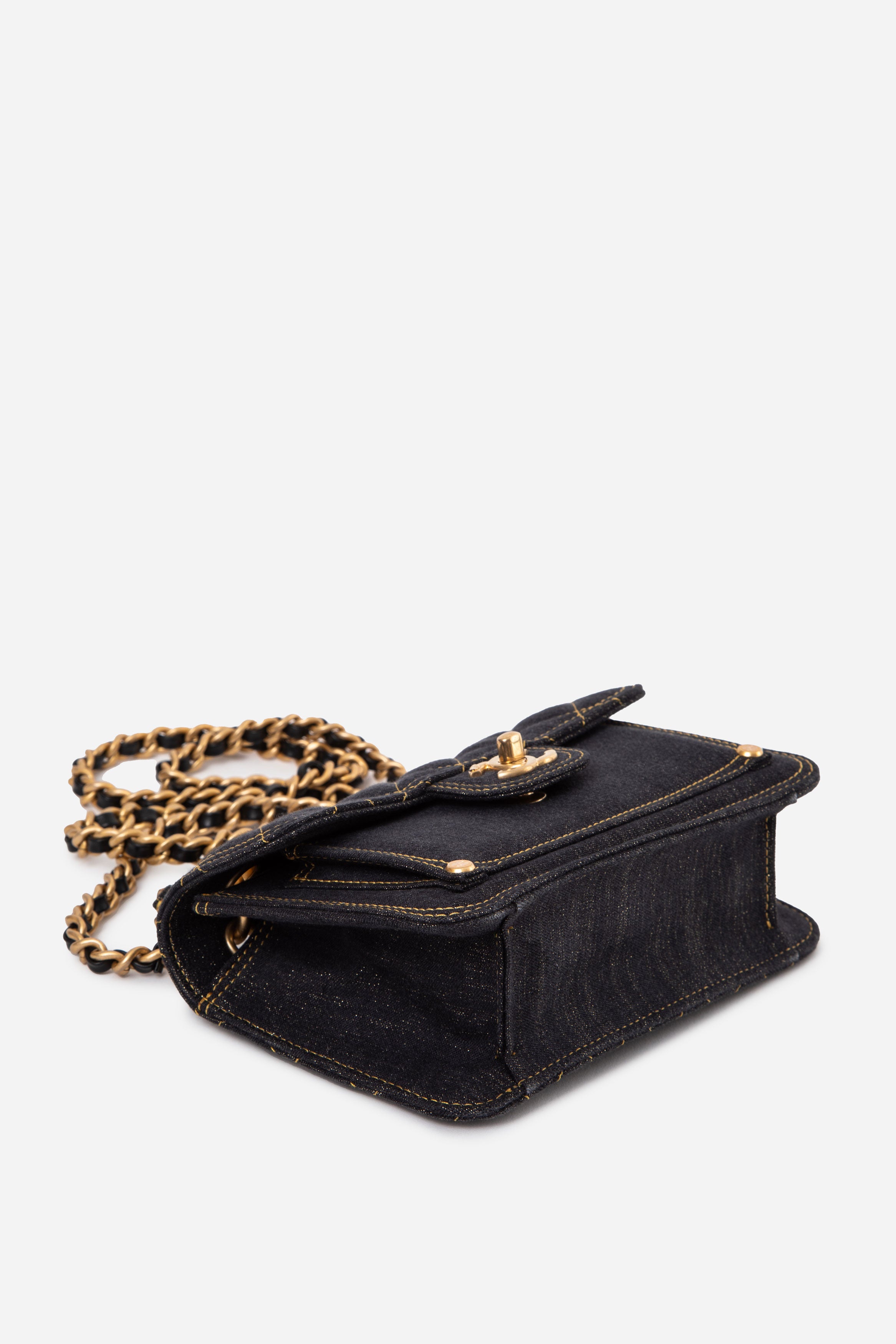 Pre-Owned Chanel 23S Denim Double You Flap Bag
