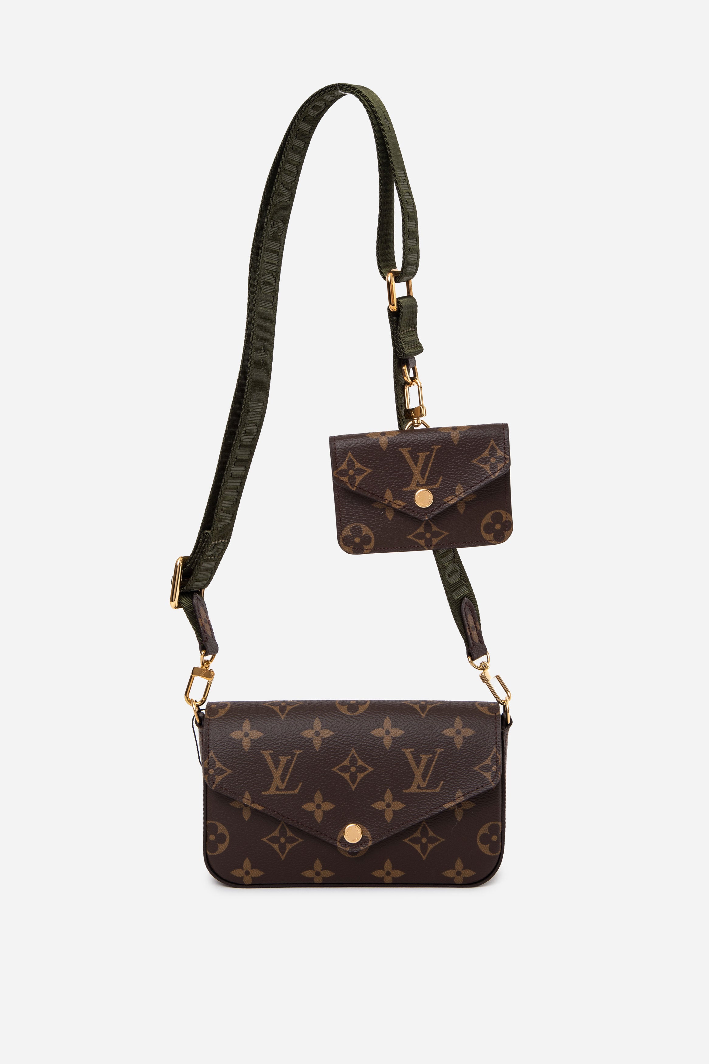 Louis Vuitton 2020 Brown Monogram Canvas Multi Pochette Felicie Crossbody Bag