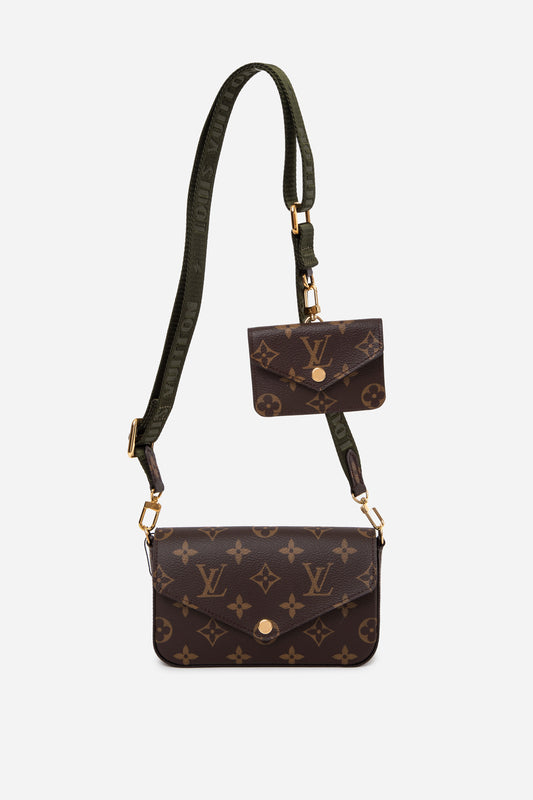 Louis Vuitton 2020 Brown Monogram Canvas Multi Pochette Felicie Crossbody Bag