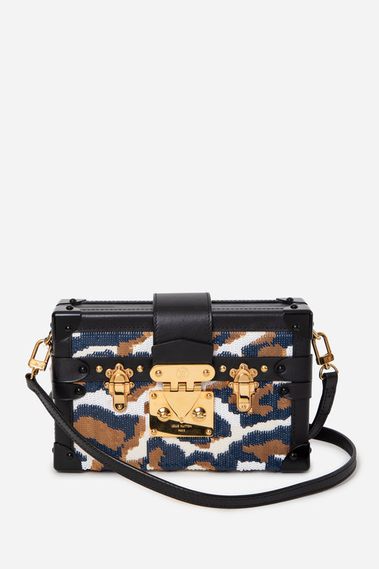 Louis Vuitton 2015 Sequins Petite Malle Trunk Crossbody Bag