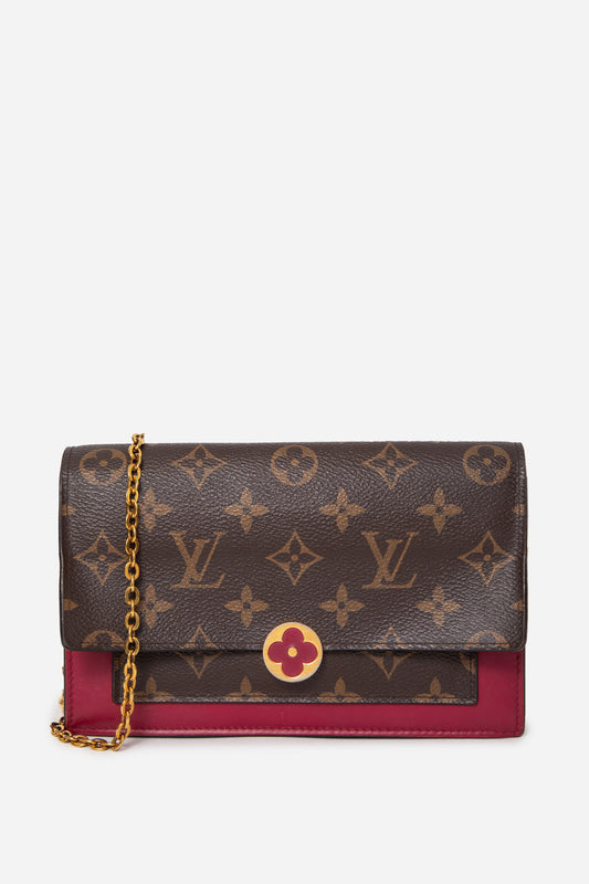 Louis Vuitton 2019 Monogram Flore Wallet on Chain