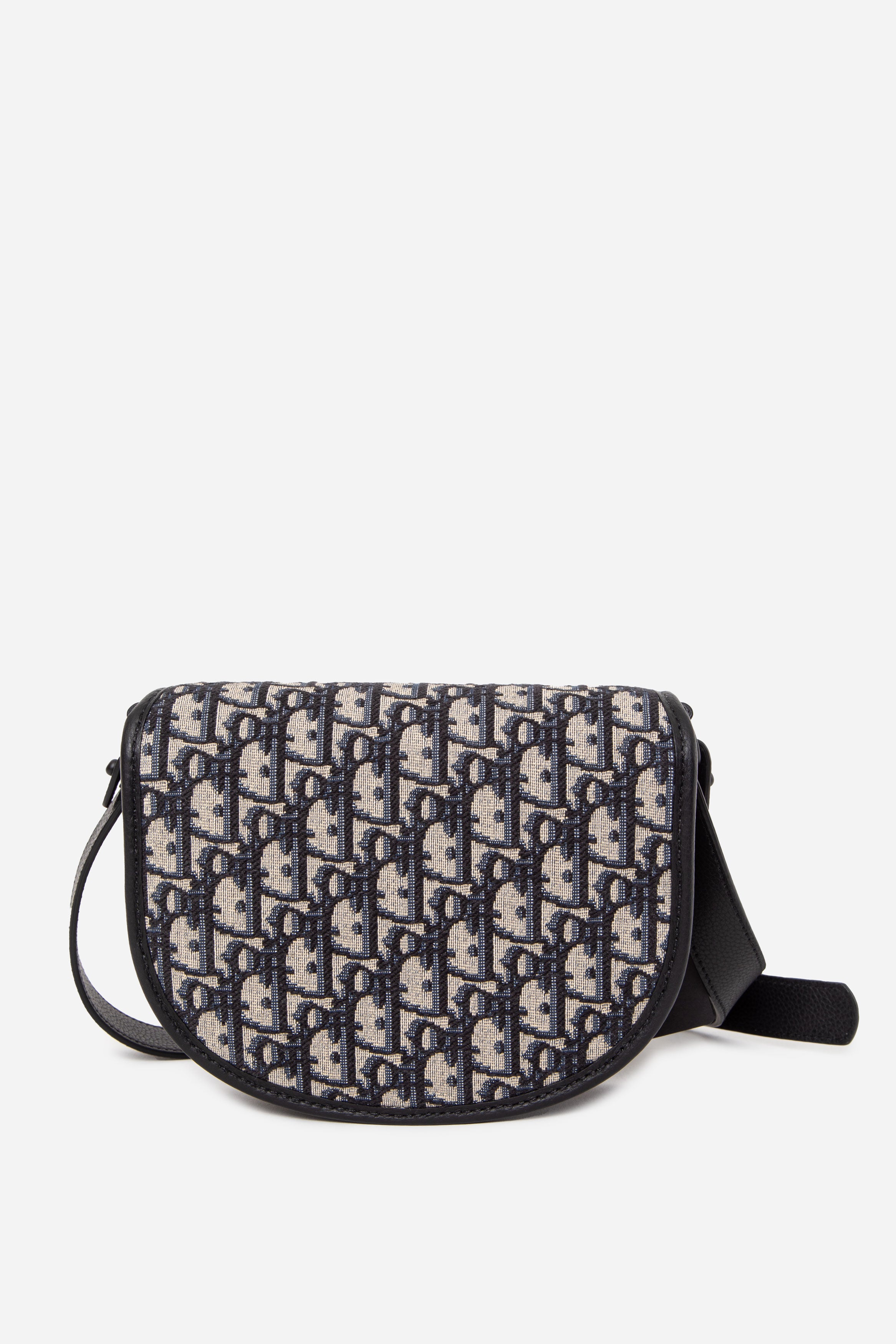 Christian Dior 2022 Oblique Grained Calfskin Mini Gallop Bag With Strap