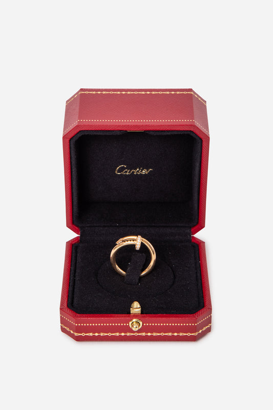 Cartier Classic Model Diamonds/18k yellow gold Juste un Clou Ring