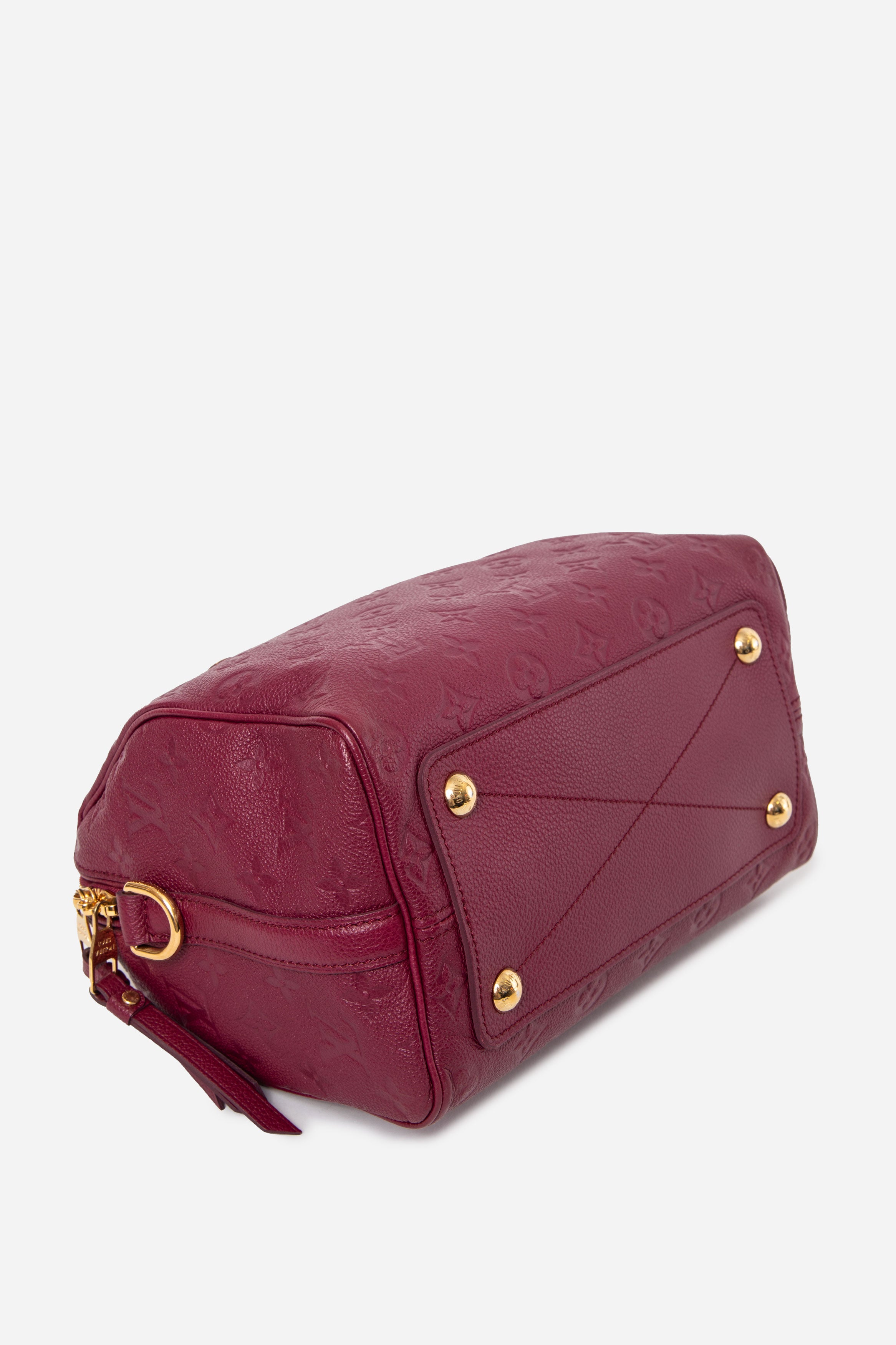 Louis Vuitton 2013 Aurore Monogram Empreinte Leather Speedy Bandouliere 25