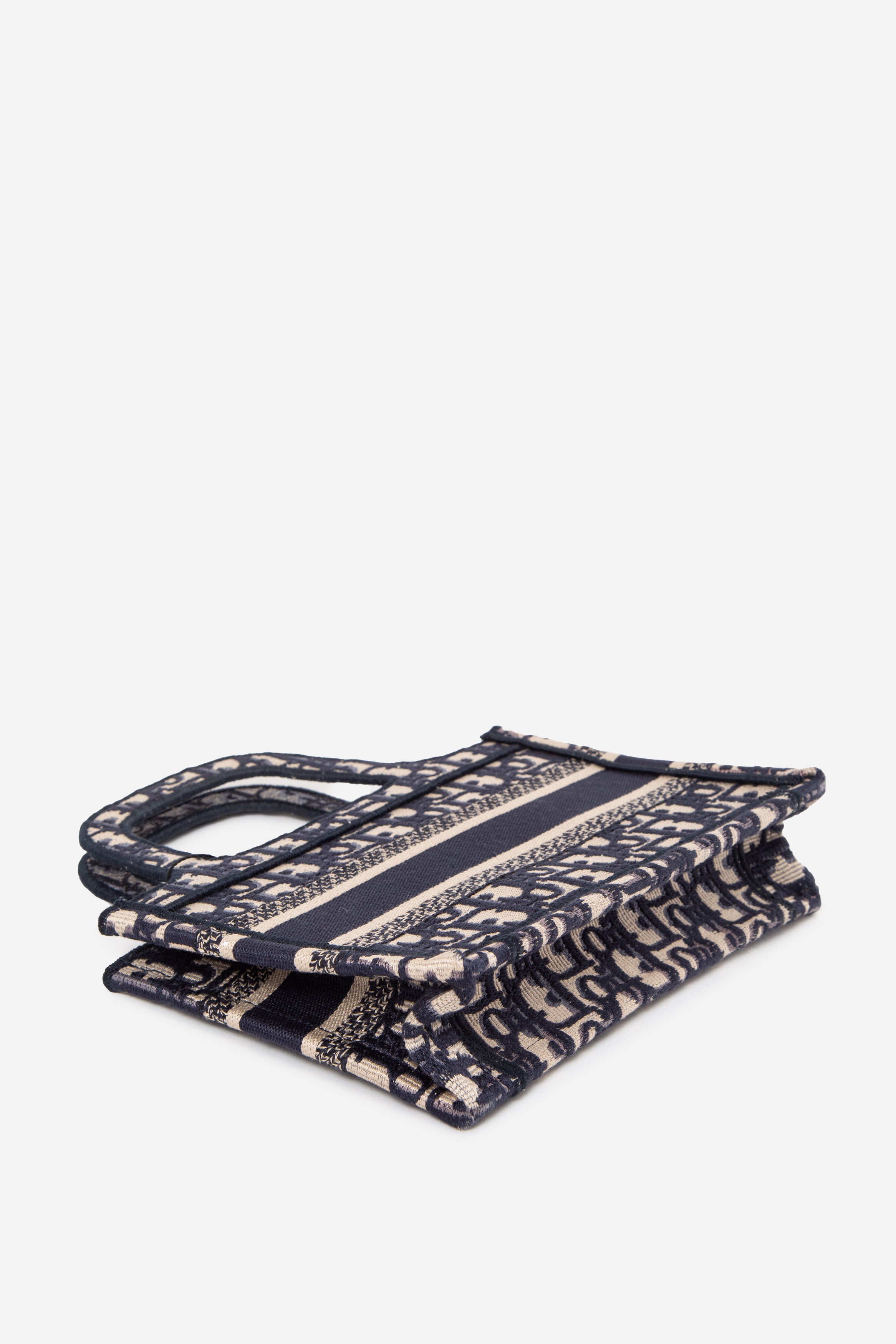 Christian Dior 2019 Blue Oblique Mini Book Tote
