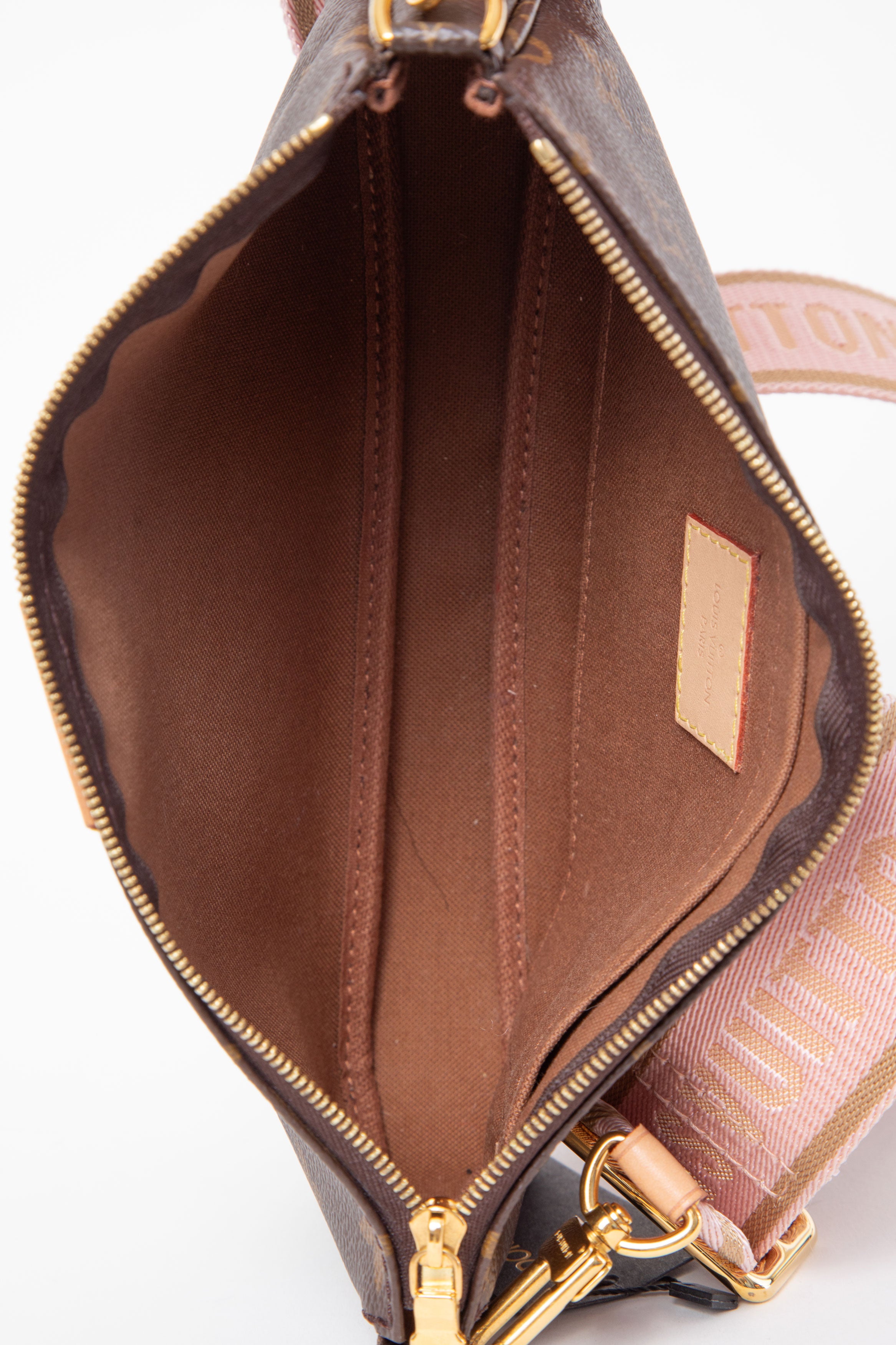 Louis Vuitton 2020 Light Pink/Monogram Pochette Accessoires Main Pouch Crossbody Only