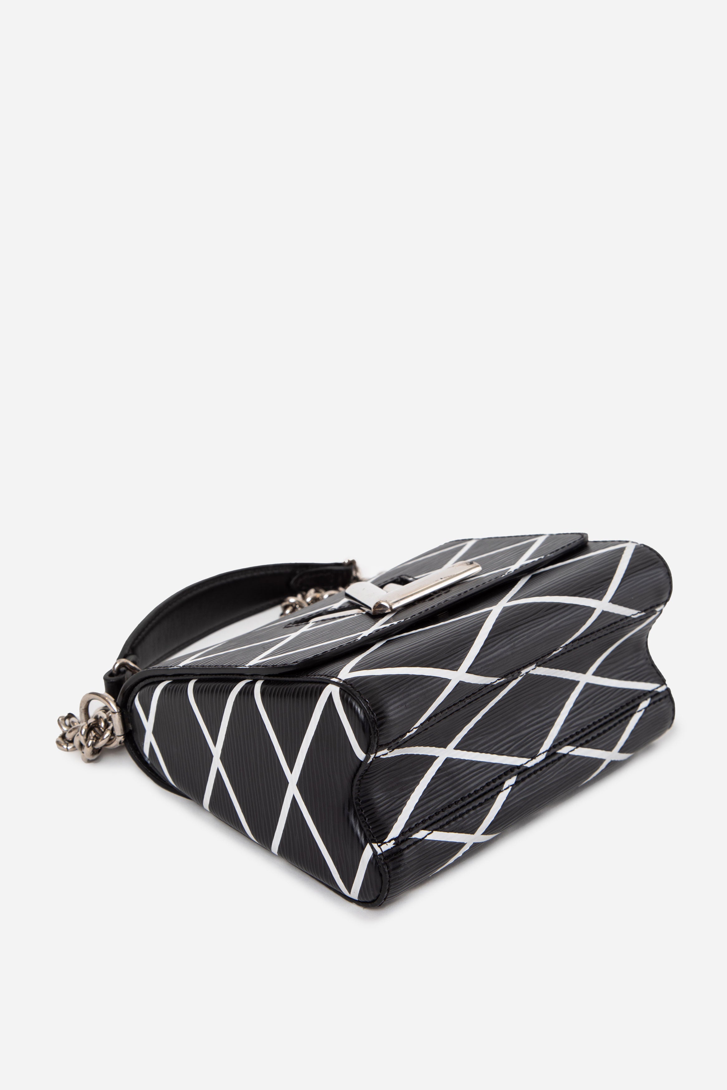 Louis Vuitton Black/White Epi Twist PM Chain Shoulder Bag