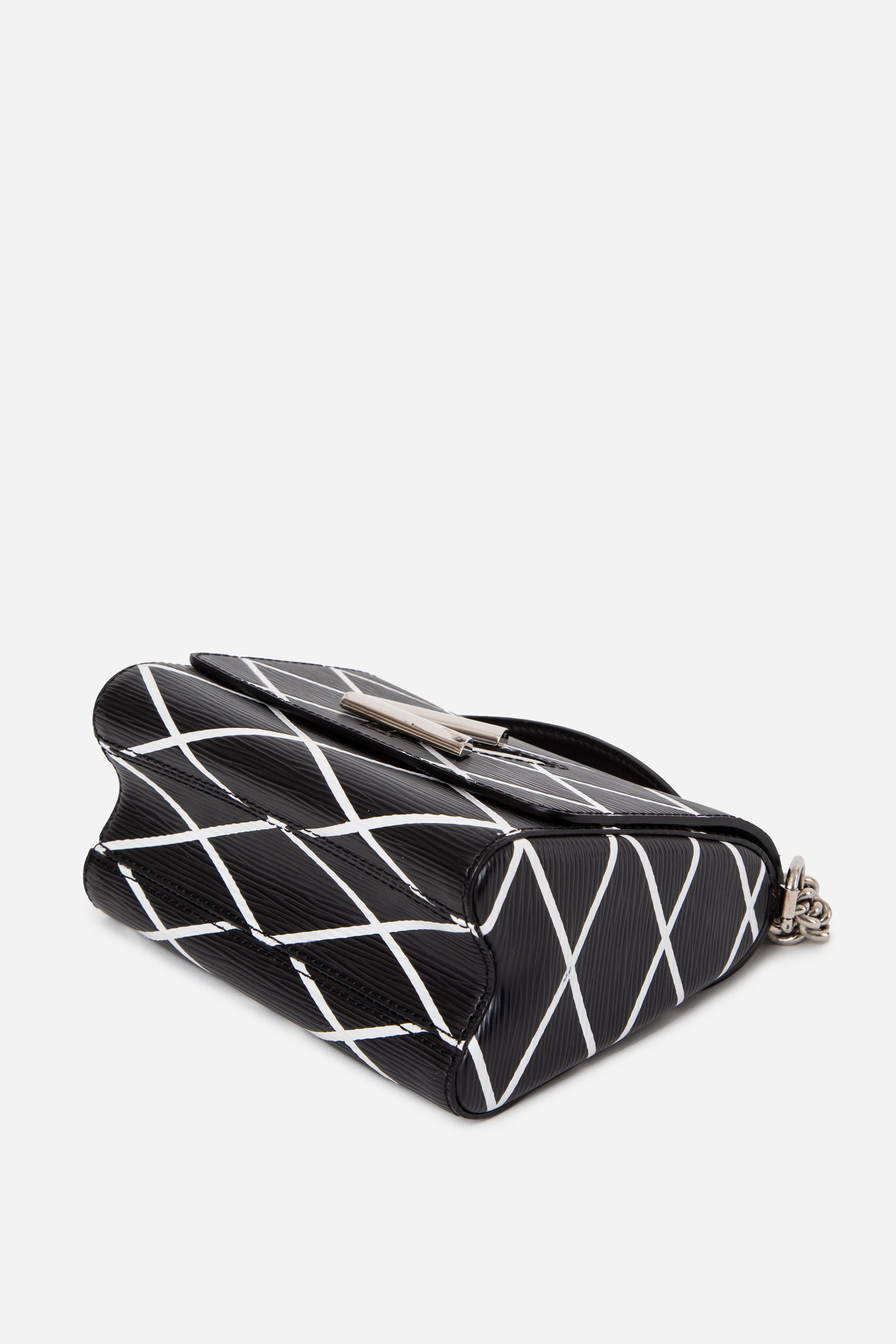 Louis Vuitton Black/White Epi Twist PM Chain Shoulder Bag