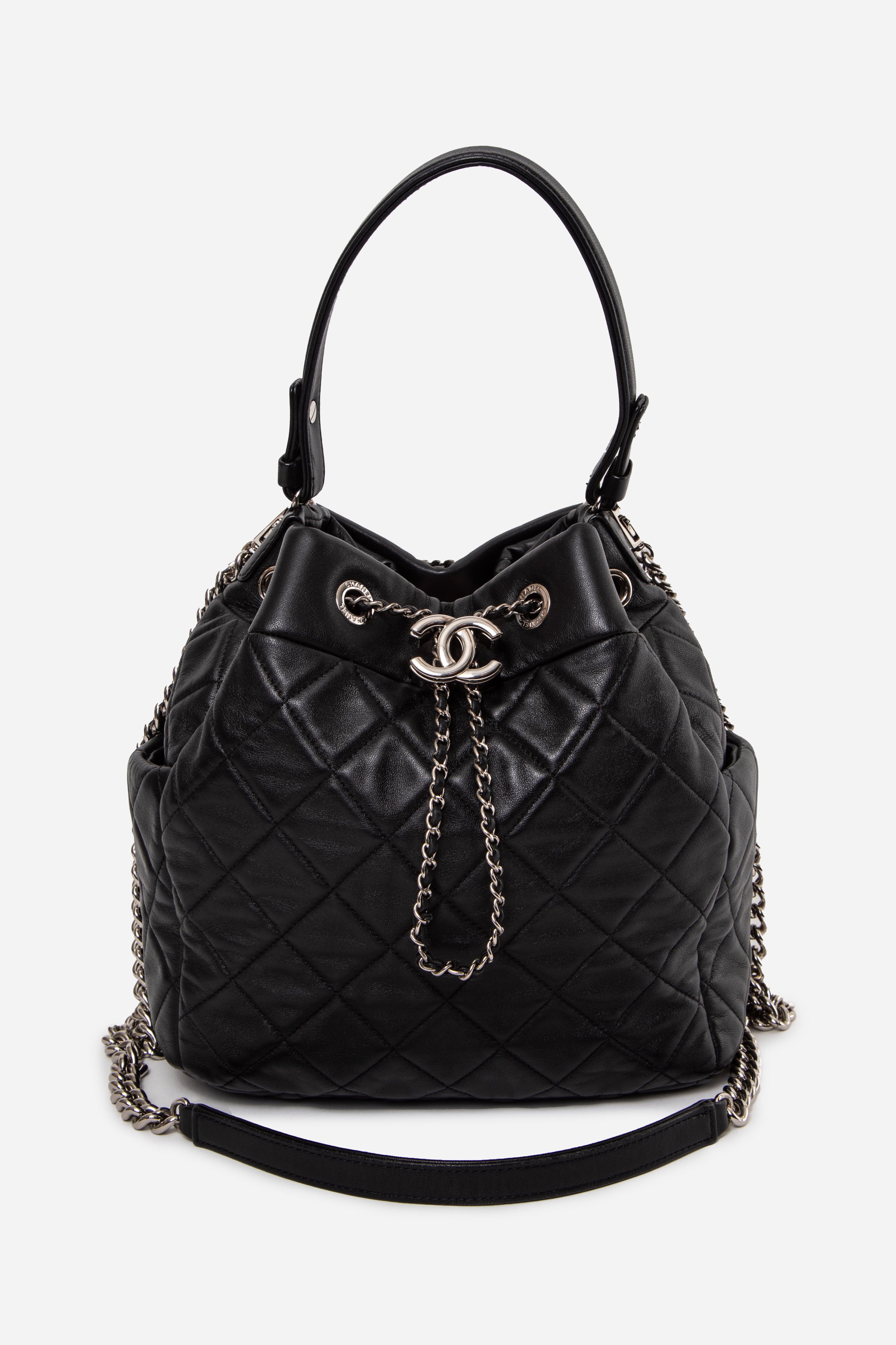Pre-owned Chanel 2018-2019 Urban Spirit Bucket Bag
