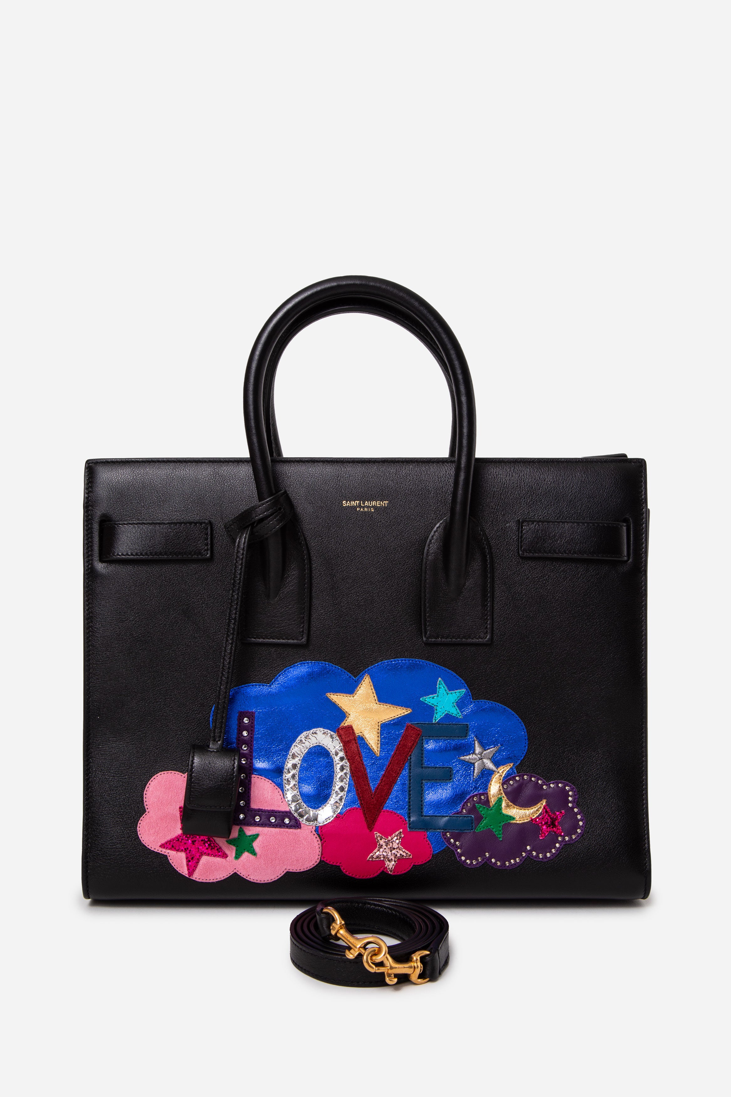 Saint Laurent Sac De Jour Black Handle Bag