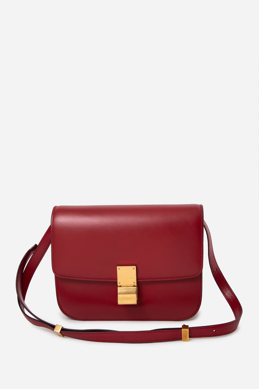 Celine 2016 Medium Calfskin Classic Box Crossbody