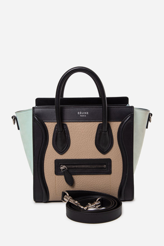 Celine 2017 Nano Calfskin Luggage Handle Bag