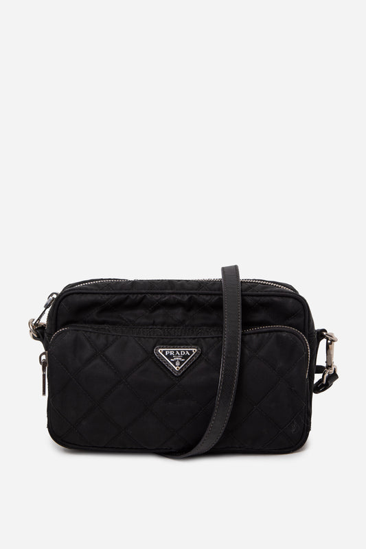Prada Black Nylon Small Shoulder Bag