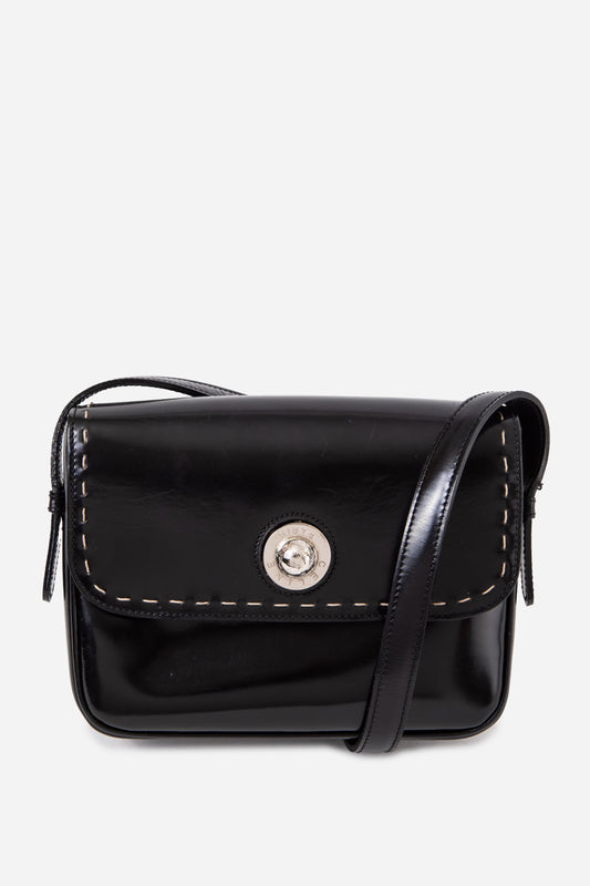 Celine Black Leather Crossbody Bag