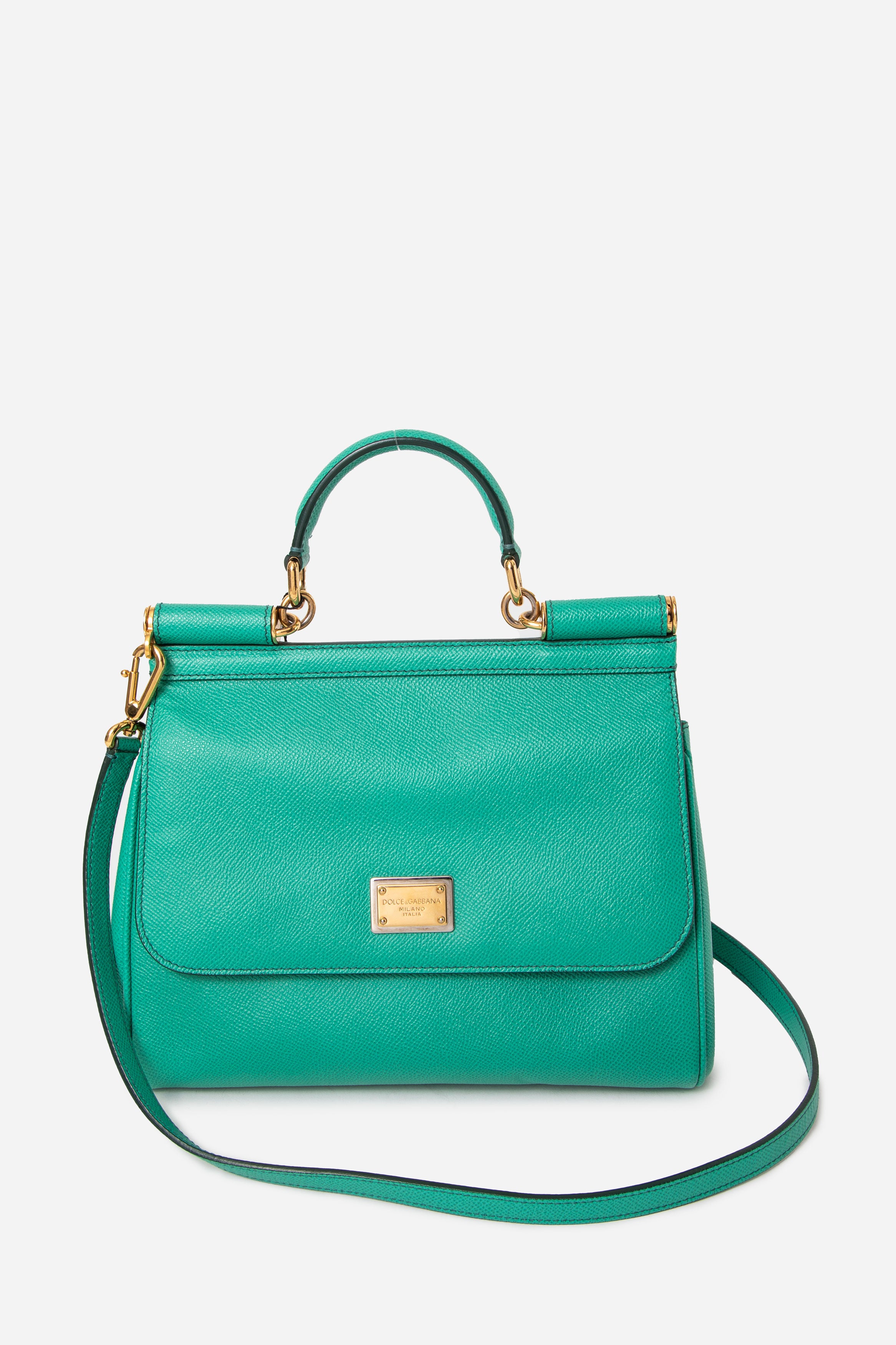 Dolce & Gabbana Green Medium Sicily Handbag