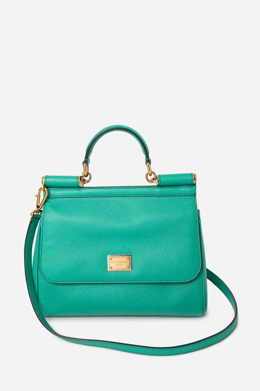 Dolce & Gabbana Green Medium Sicily Handbag