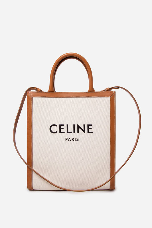 CELINE 2020 Canvas VERTICAL CABAS TOTE BAG