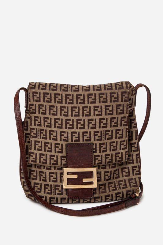 Fendi Vintage Zucca Crossbody Bag