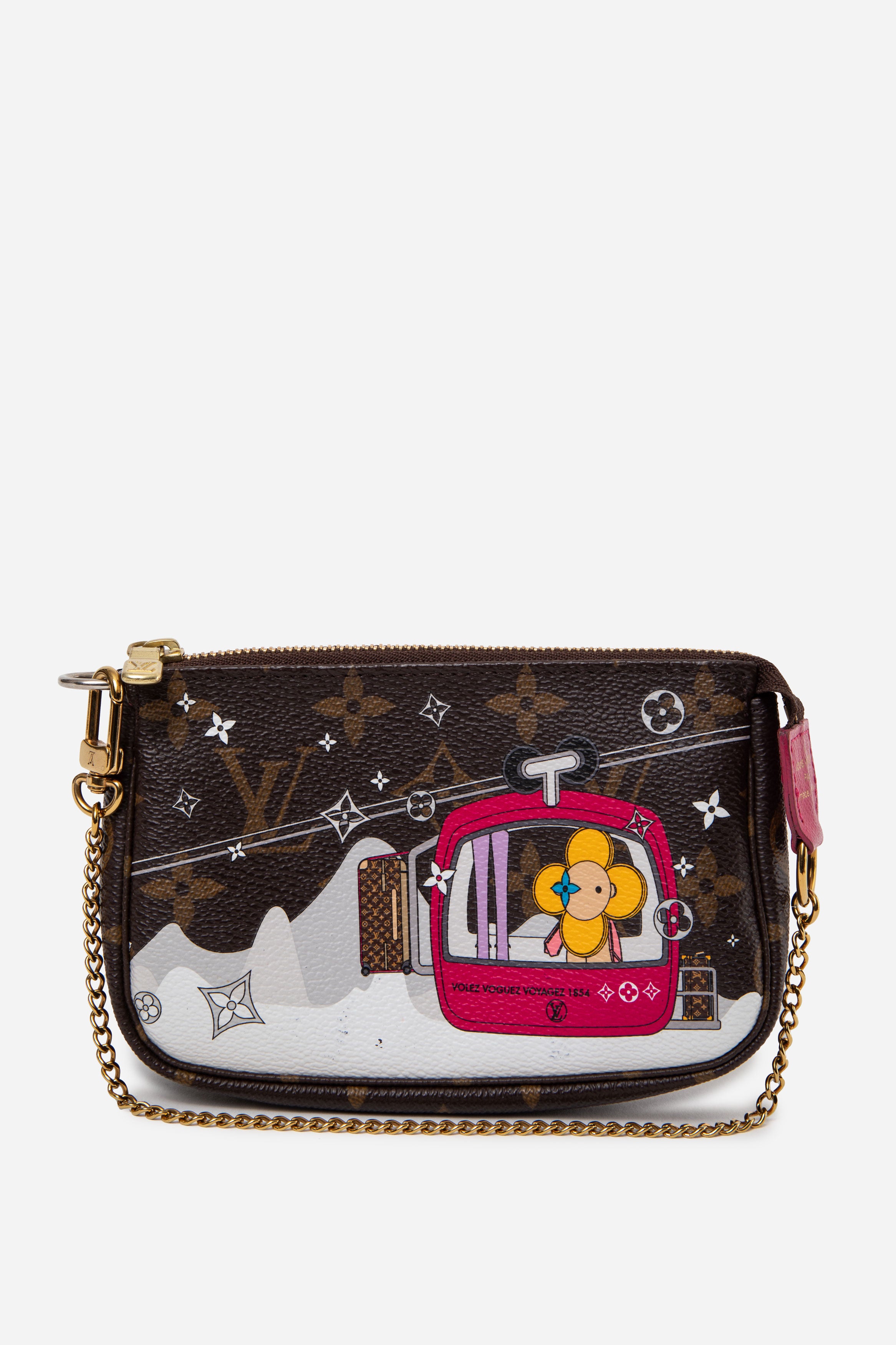 LOUIS VUITTON モノグラム ケース 2019年 クリスマス Louis Vuitton Monogram 2019 Christmas Animation Mini Courchevel Pochet