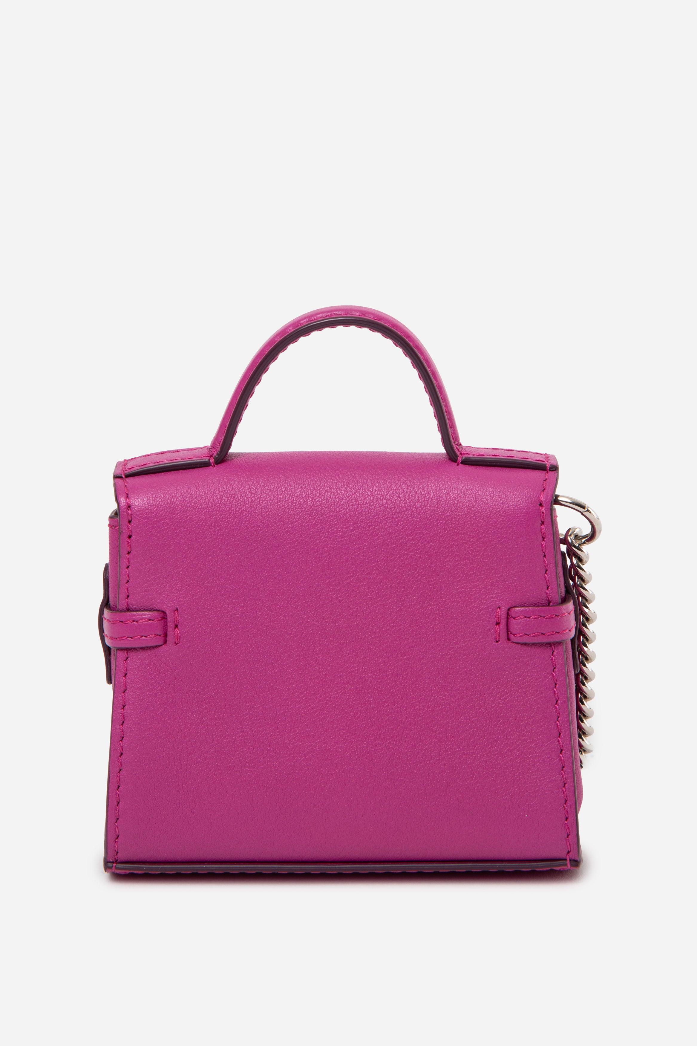 Delvaux Purple Calfskin Tempete Bag Charm