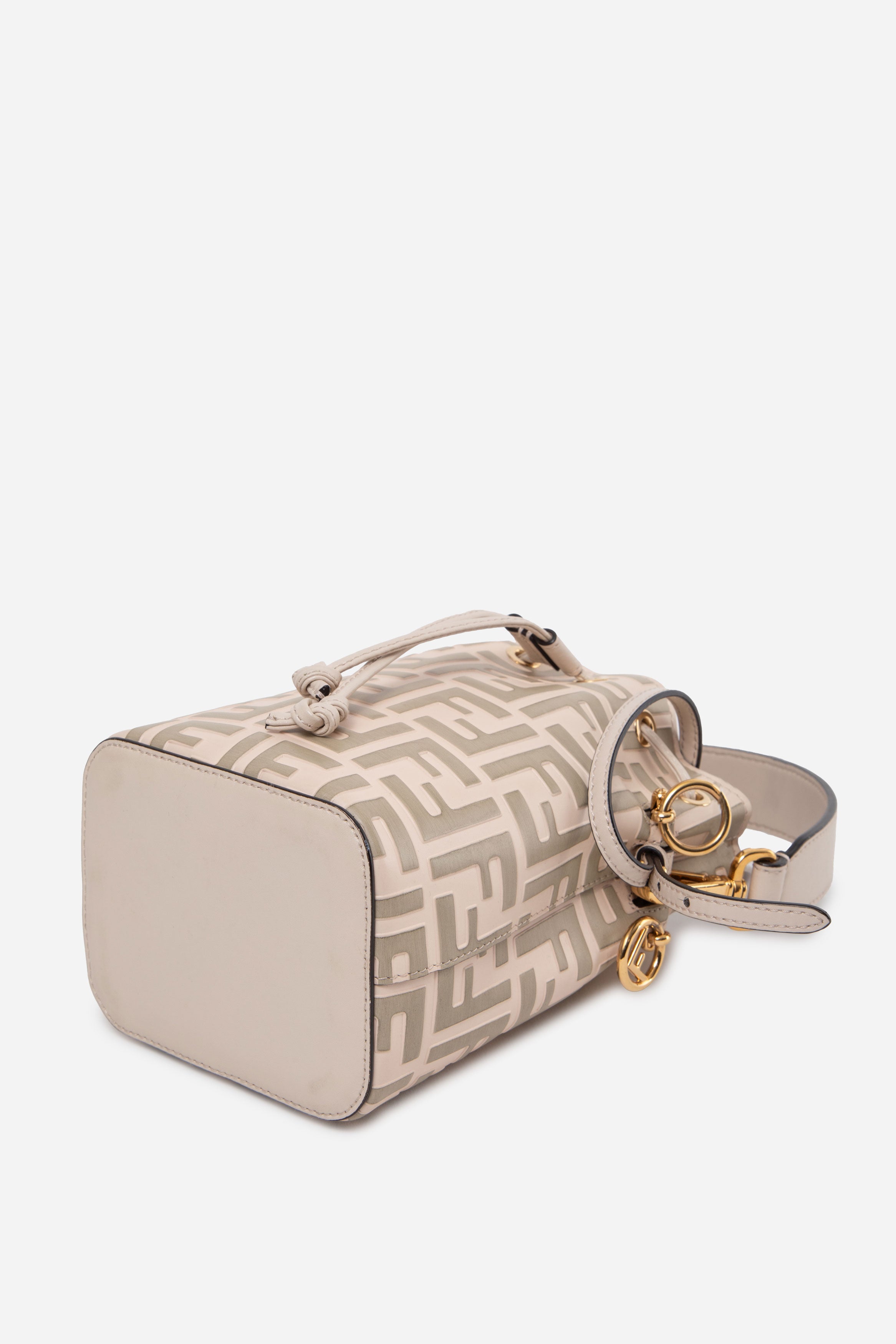 Fendi FF Embossed Mini Mon Tresor Bucket Bag