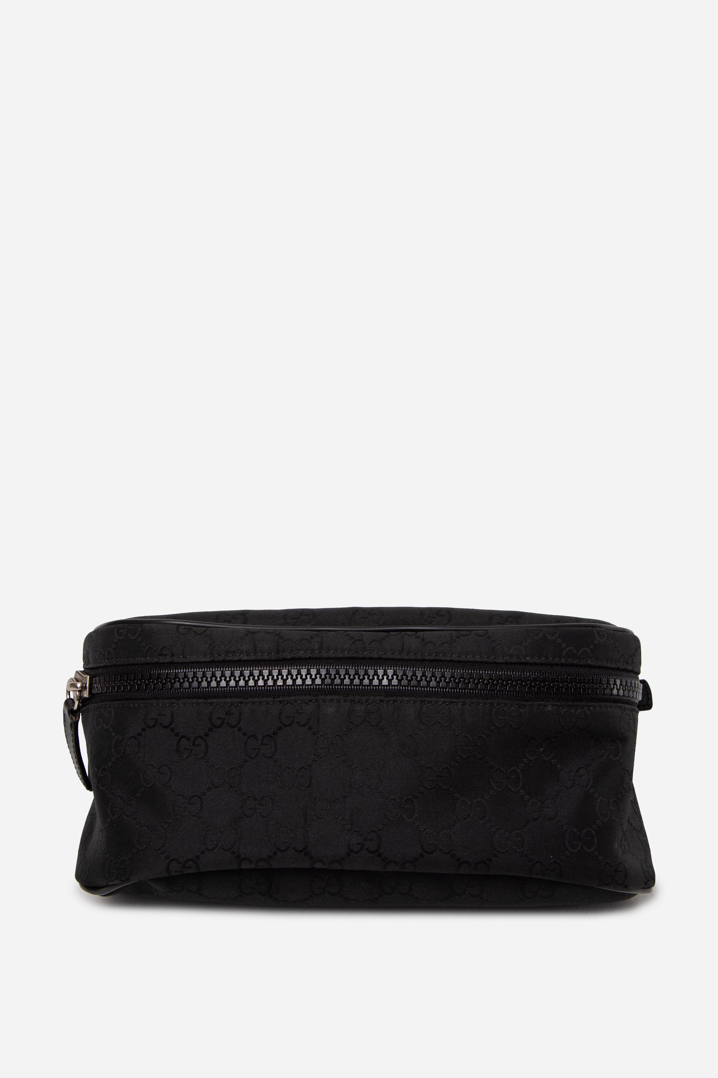 Gucci Black Nylon Monogram Fanny Pack Belt Bag