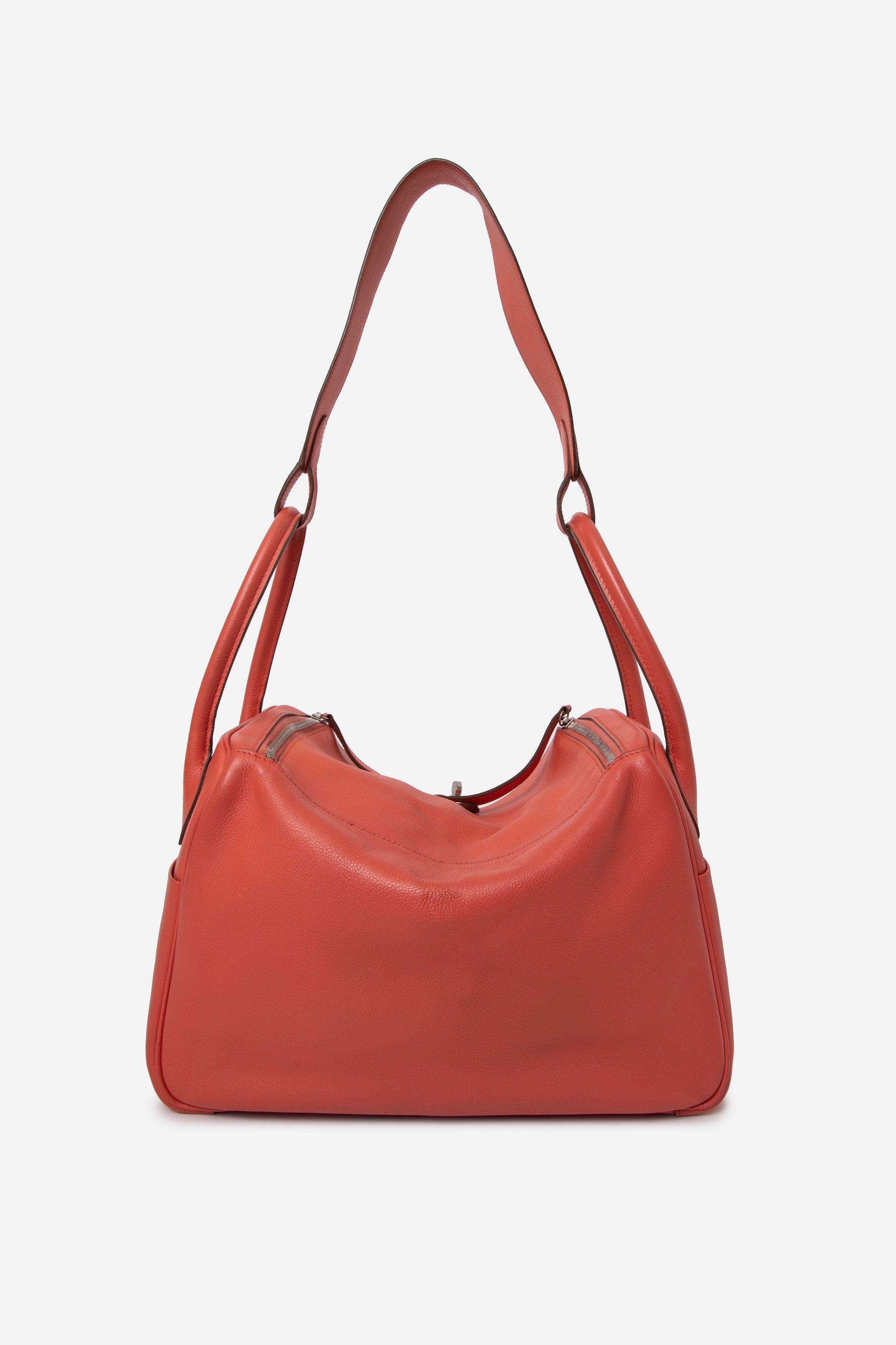 Hermes 2015 Lindy 34 Leather Shoulder Bag Rose