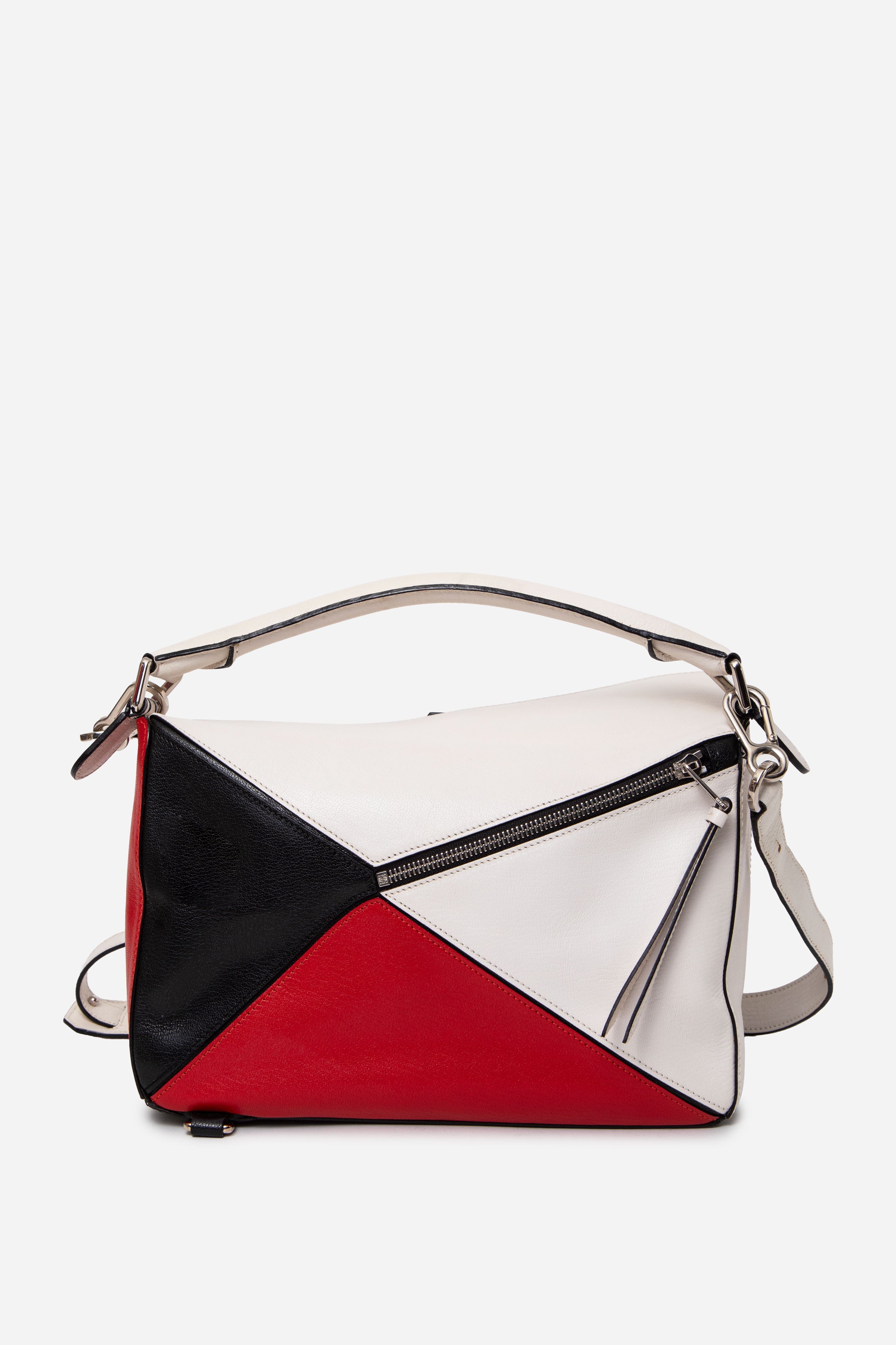 Loewe 2016 Multicolor Calfskin Medium Puzzle Bag With Strap