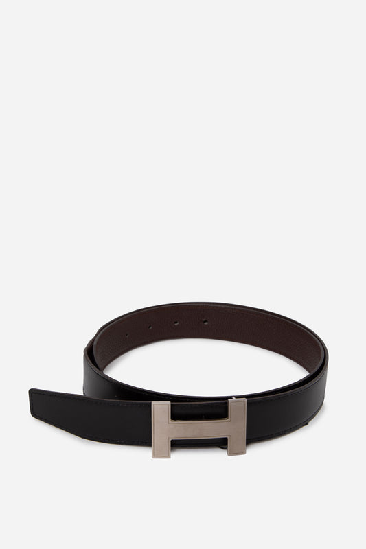 Hermes Reversible Buckle H Belt 30 MM #90
