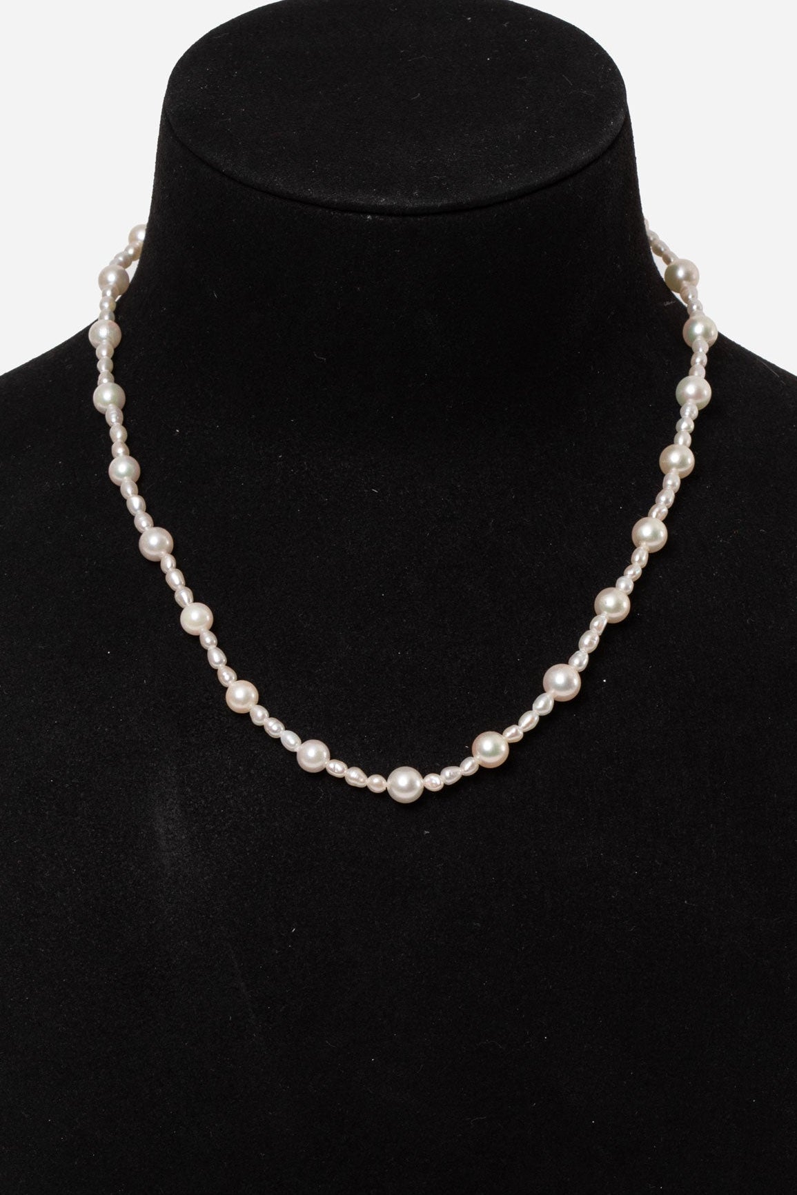 TASAKI Vintage Pearl Necklace Silver Clasp
