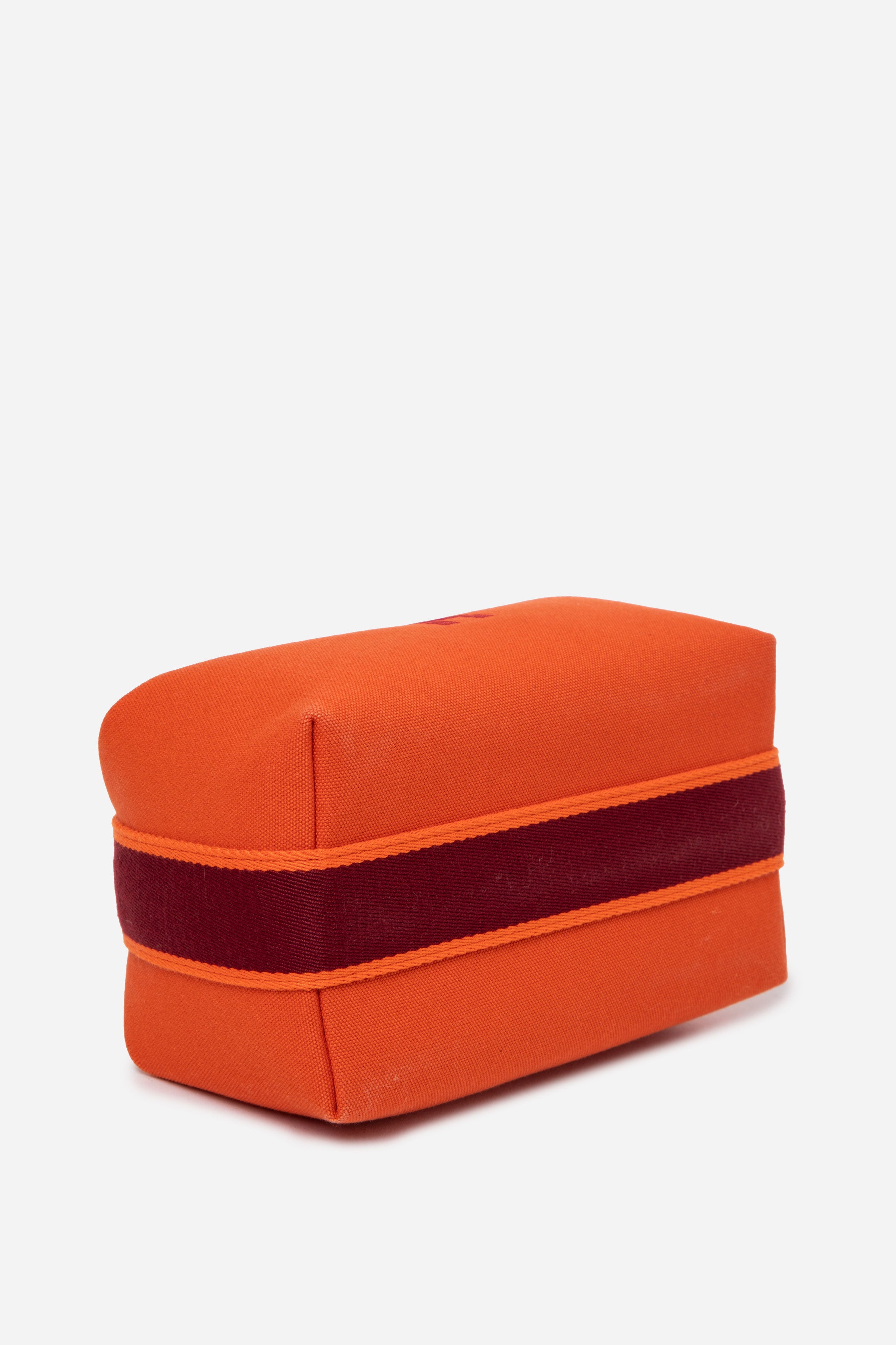 Hermes Canvas Small Bride A Brac Pouch Orange