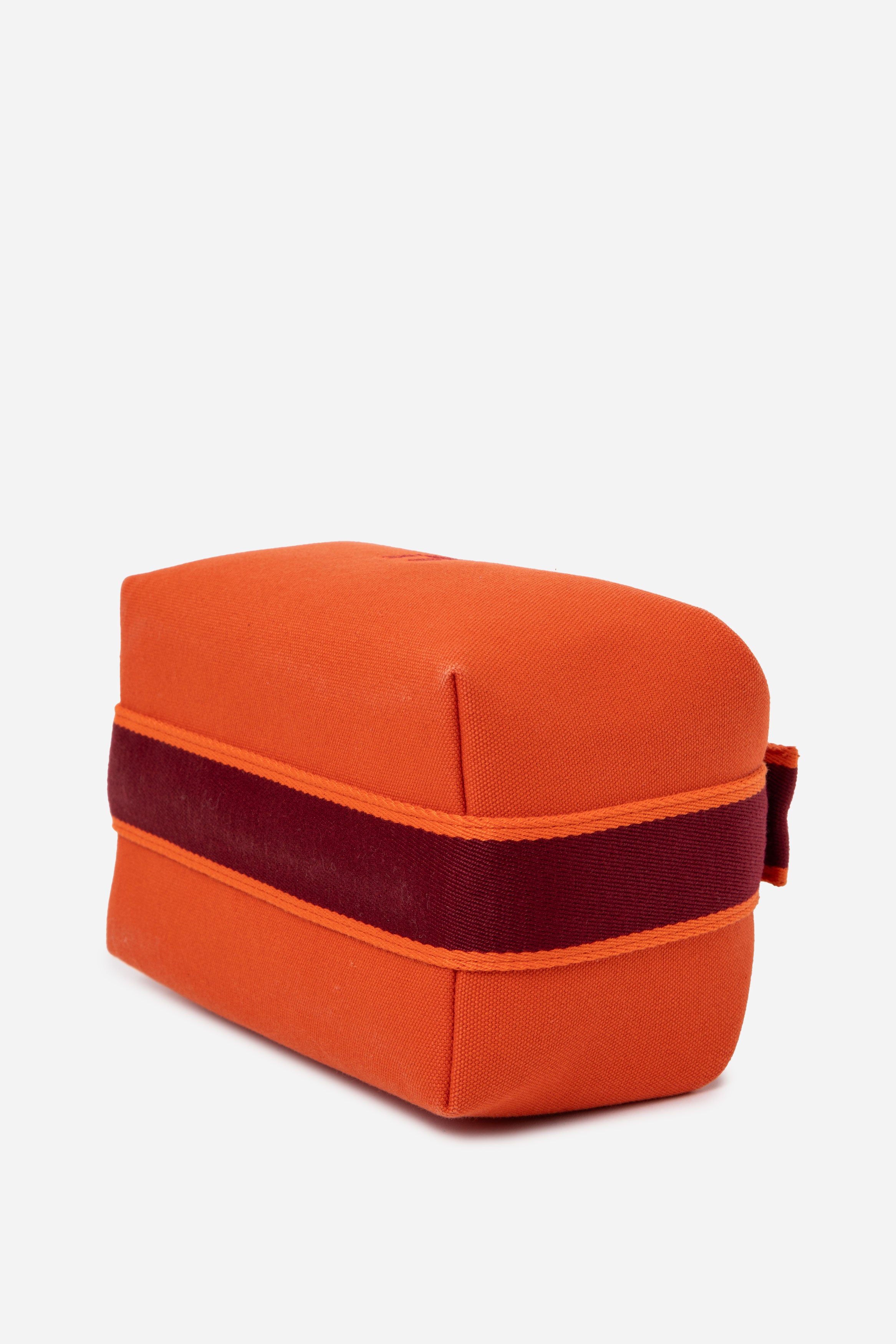 Hermes Canvas Small Bride A Brac Pouch Orange