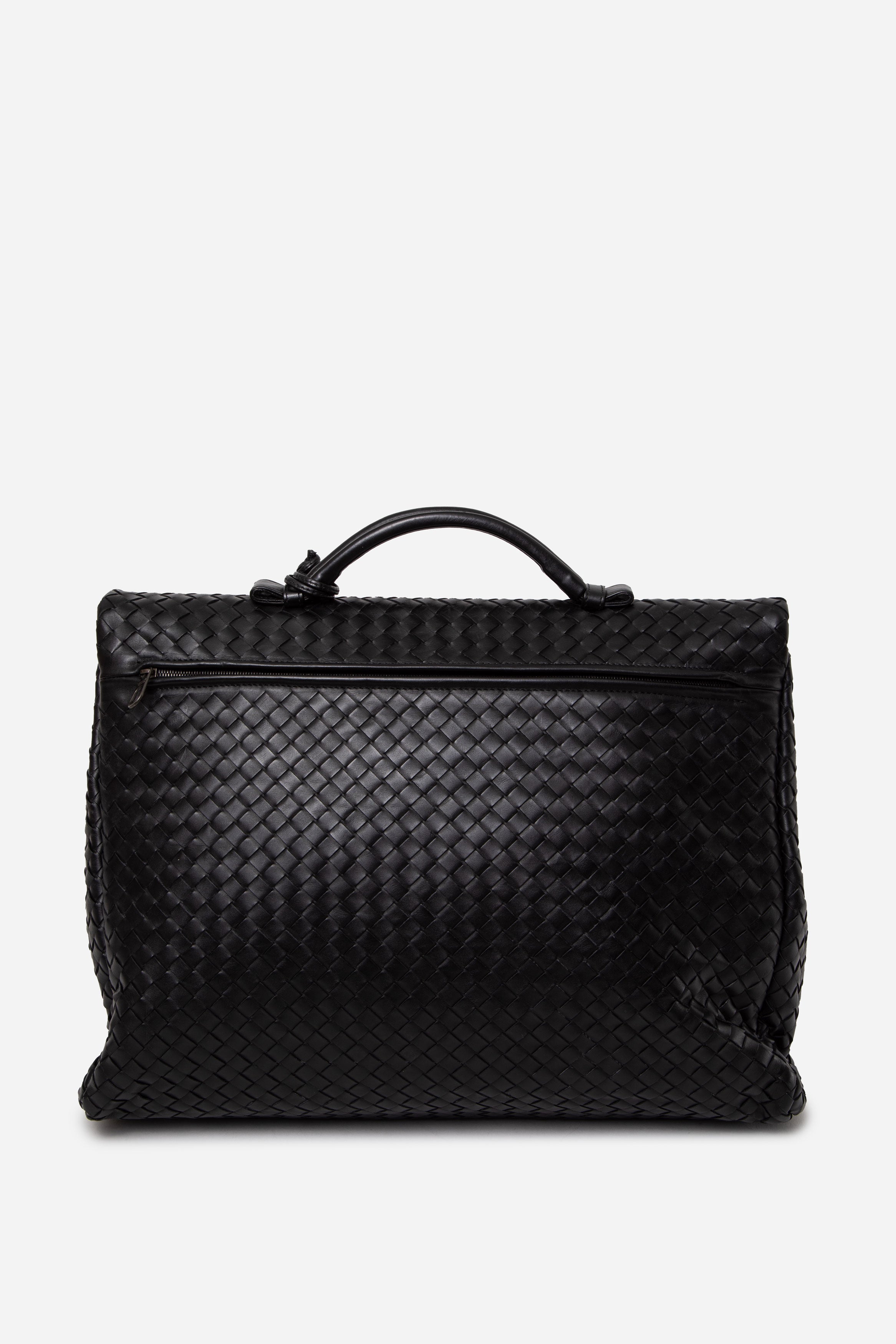 Bottega Veneta Black Intrecciato Briefcase