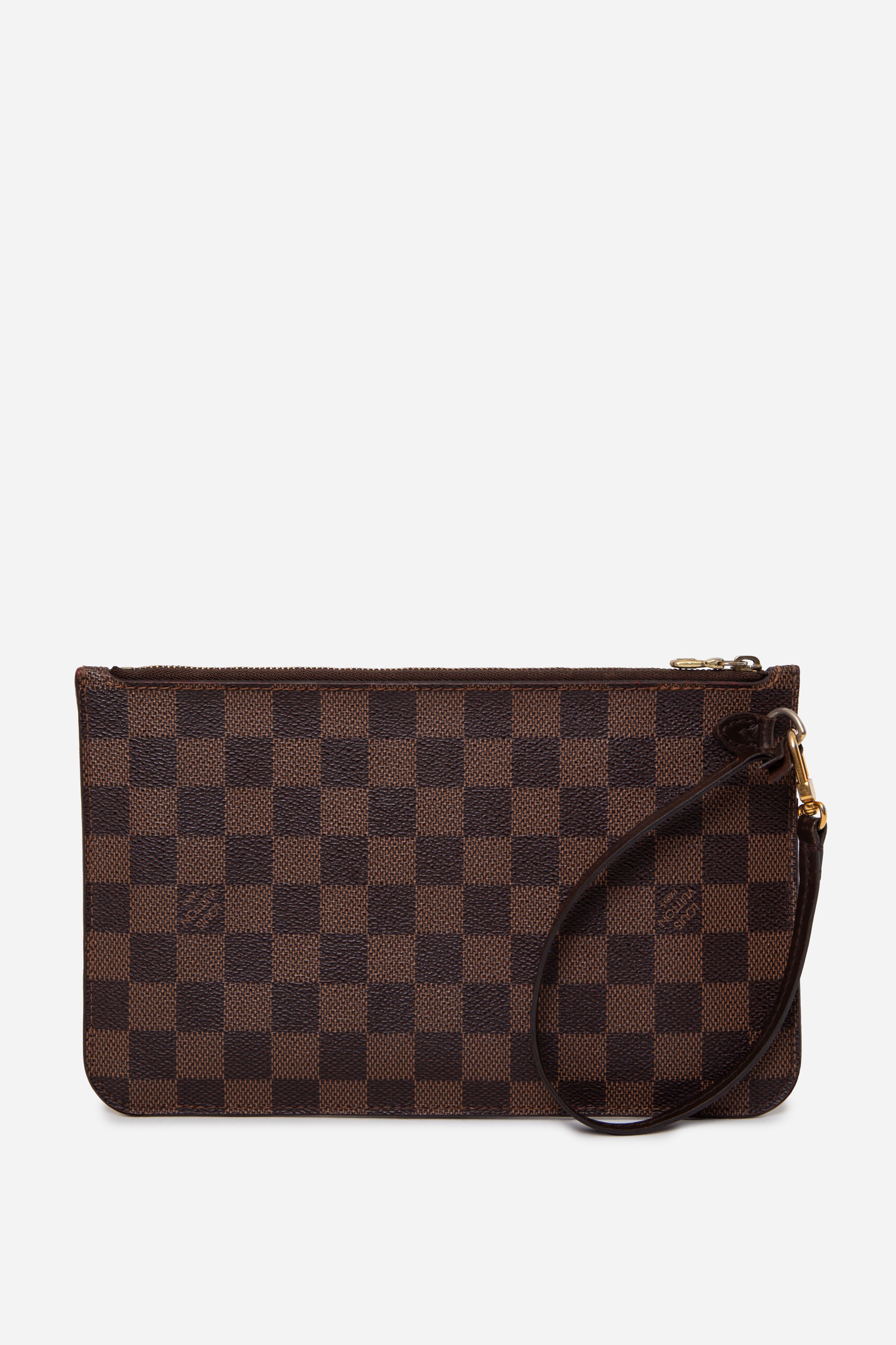 Louis Vuitton 2014 Damier Ebene Neverfull Pouch