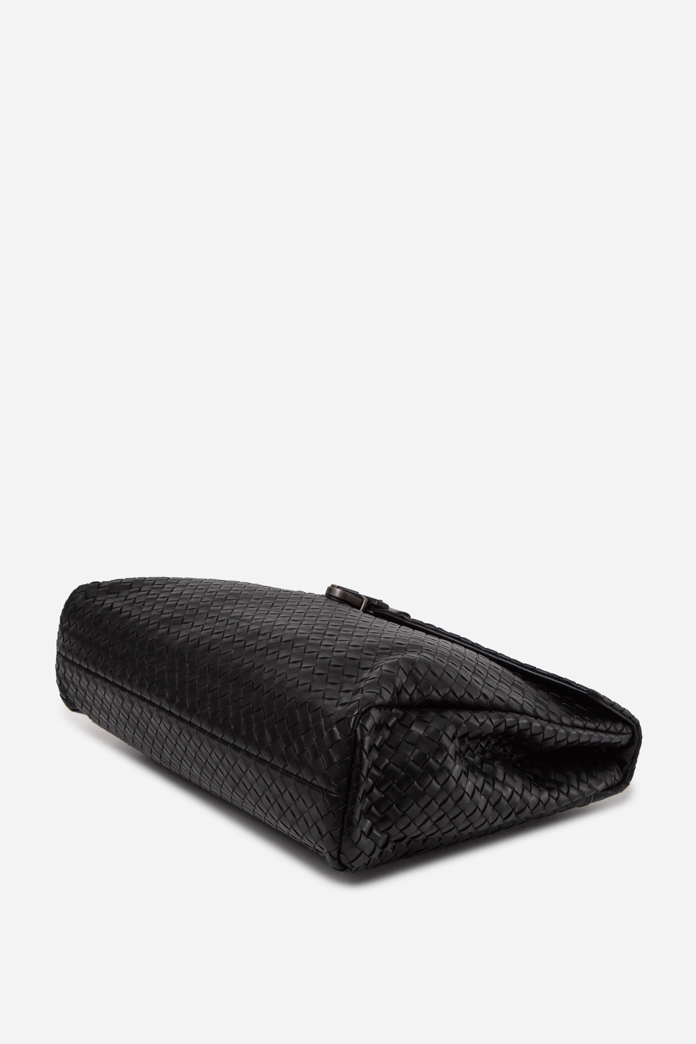 Bottega Veneta Black Intrecciato Briefcase