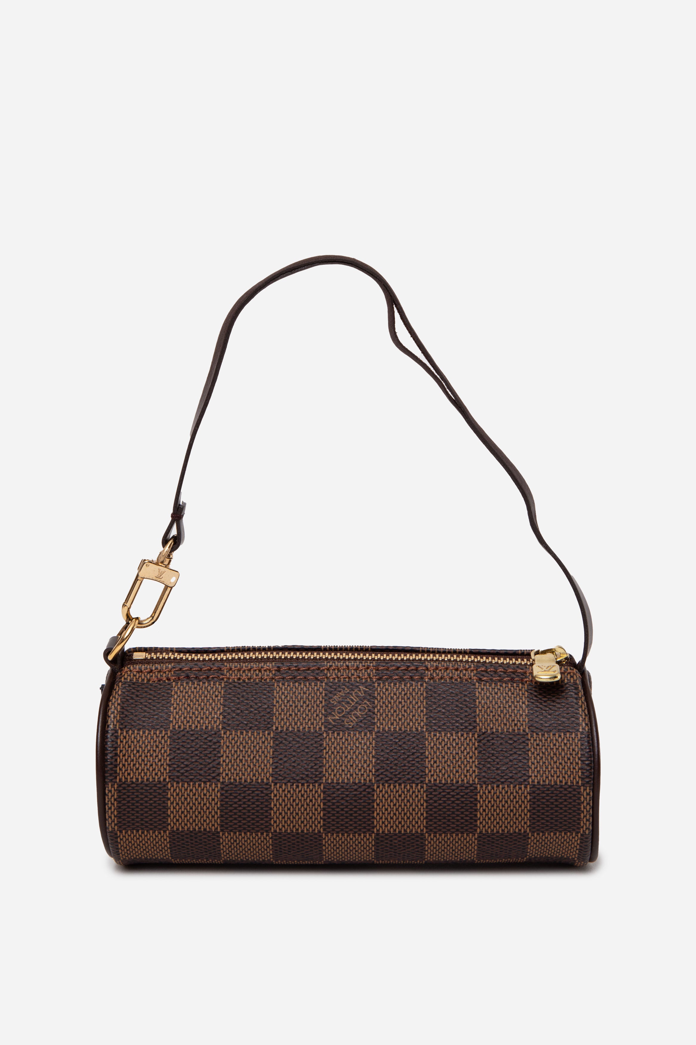 LOUIS VUITTON 90's Damier Ebene PAPILLON ATTACHED POUCH