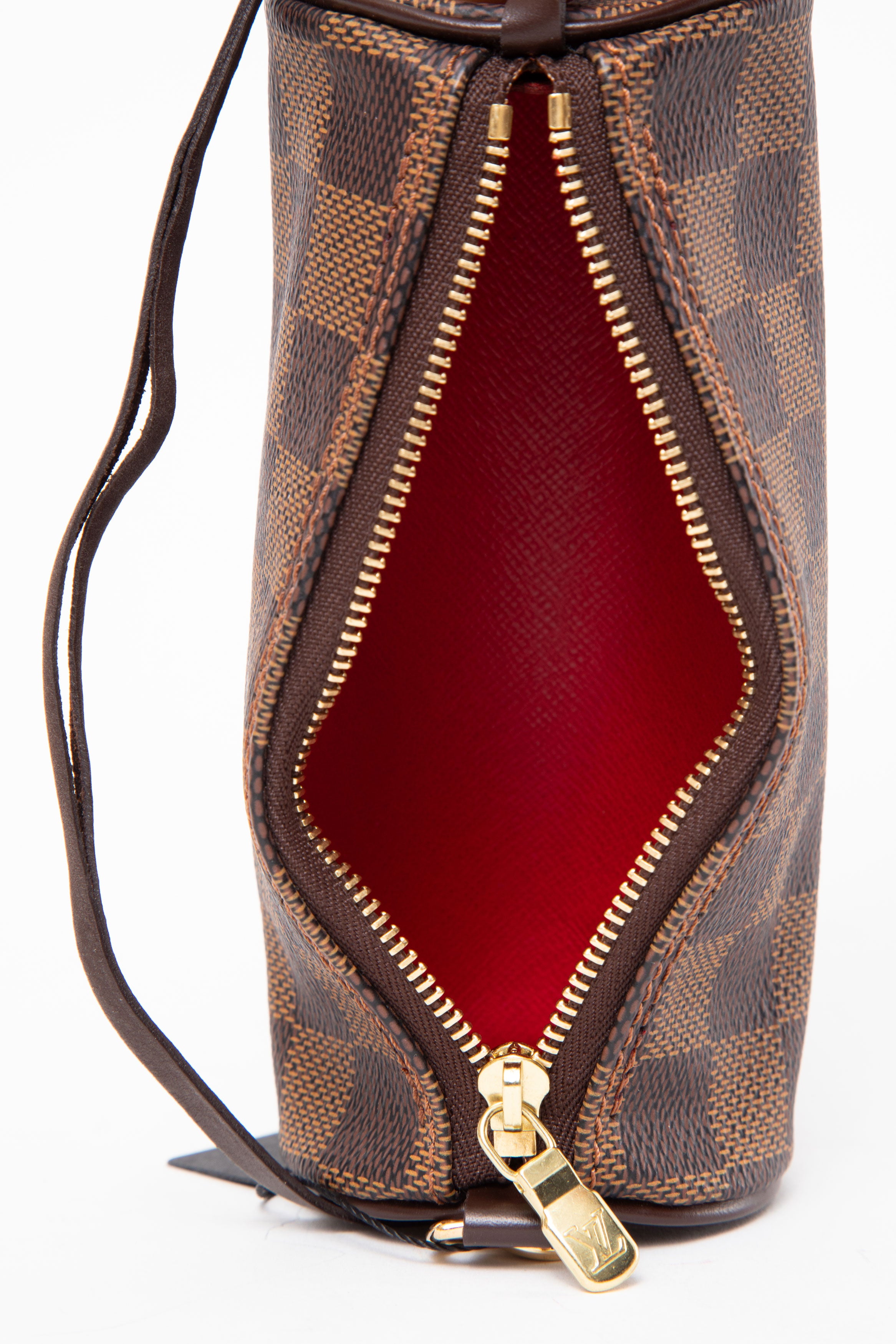 LOUIS VUITTON 90's Damier Ebene PAPILLON ATTACHED POUCH