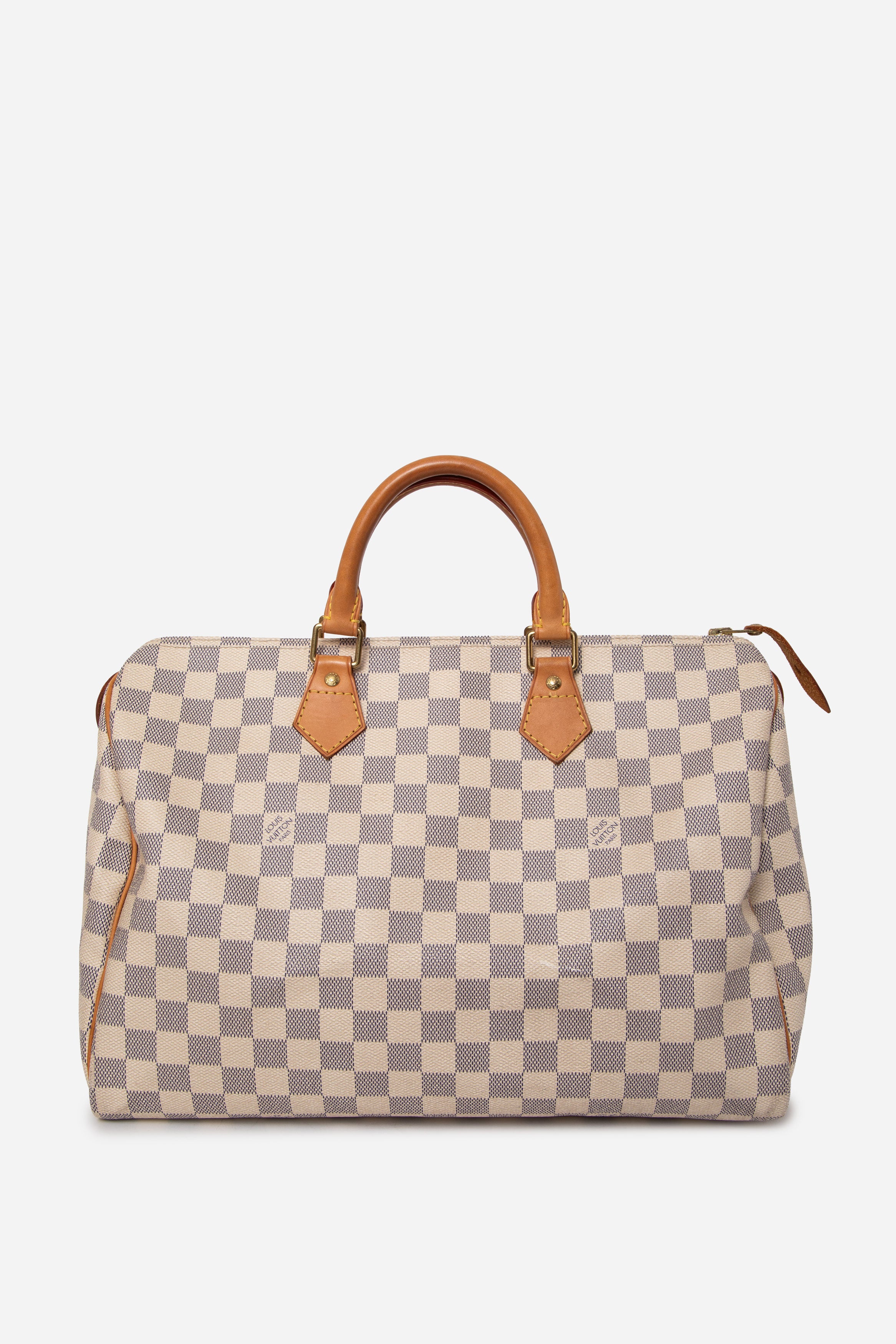 Louis Vuitton 2008 Damier Azur Speedy 35 Top Handle