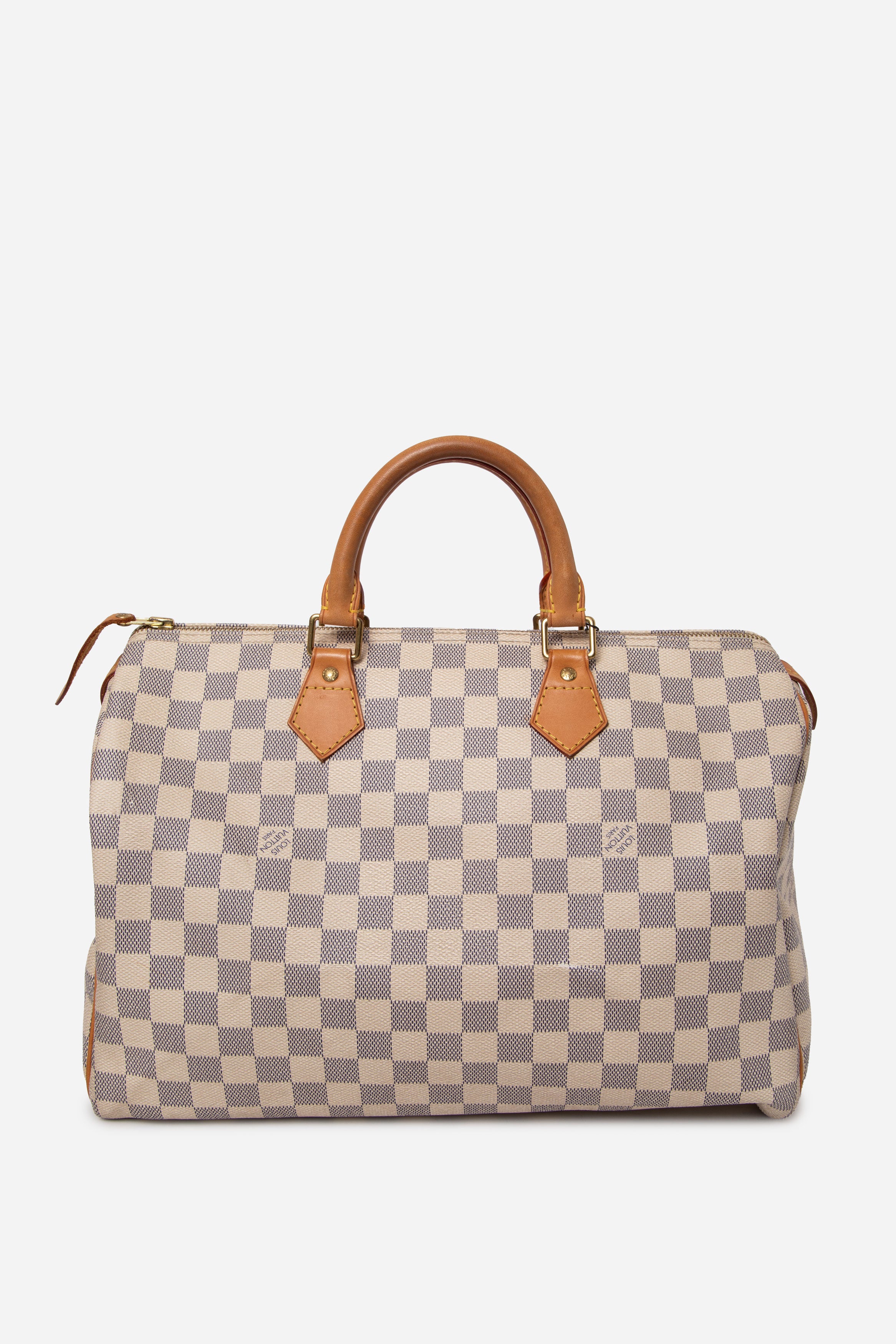 Louis Vuitton 2008 Damier Azur Speedy 35 Top Handle