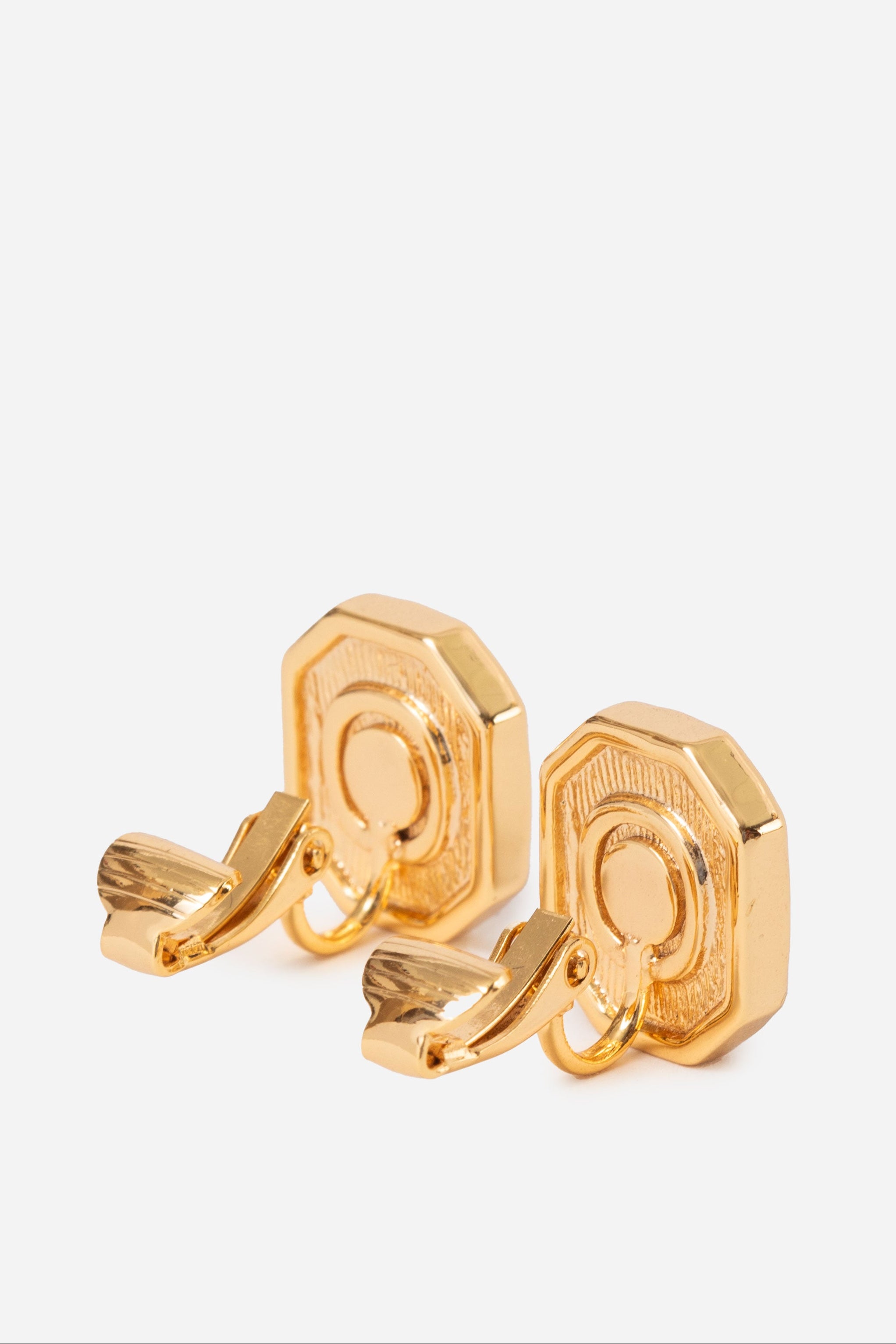 Dior Red Rhinestone Earrings Clip-on