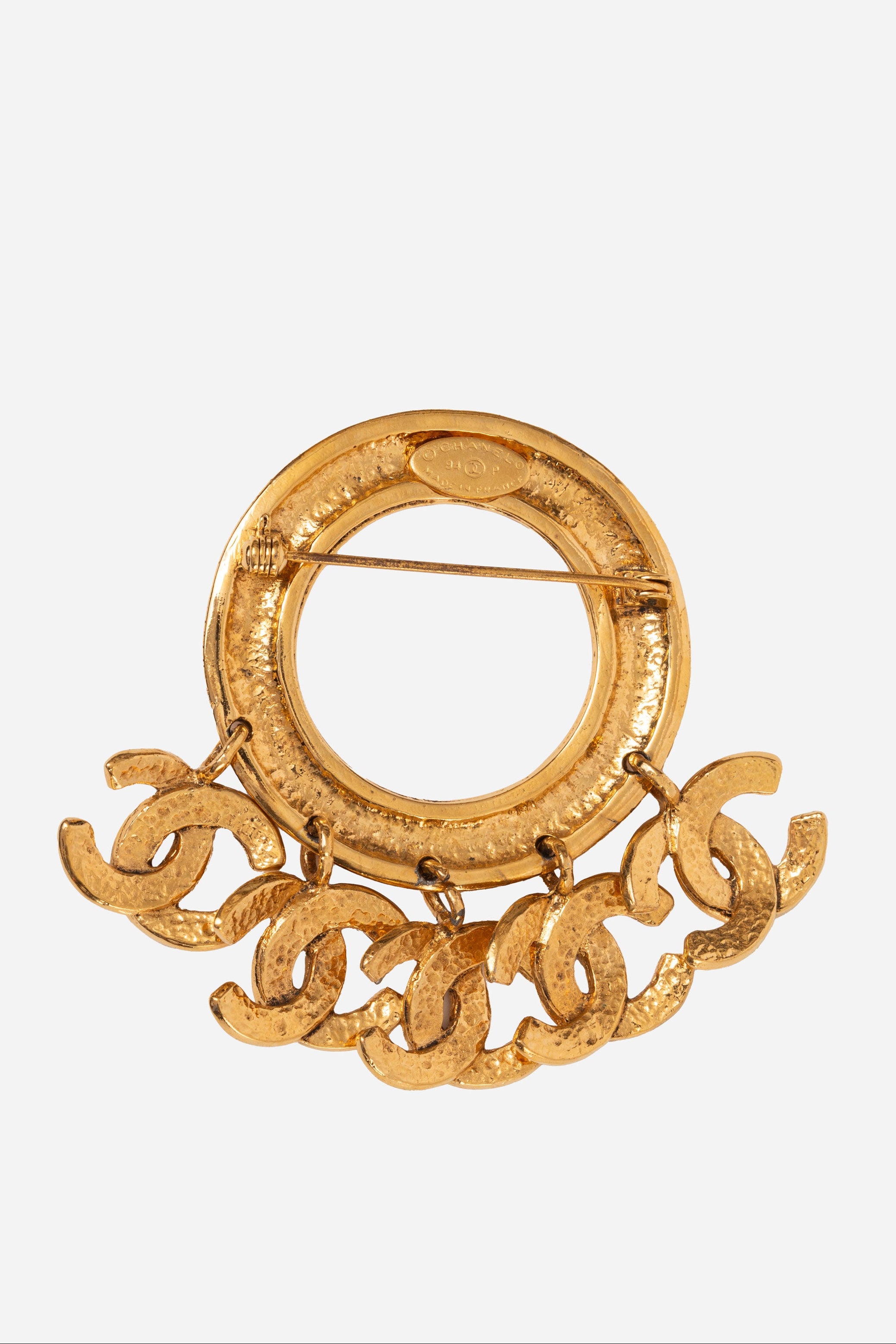 Pre-owned CHANEL 90's CC Charm Brooch Pin
